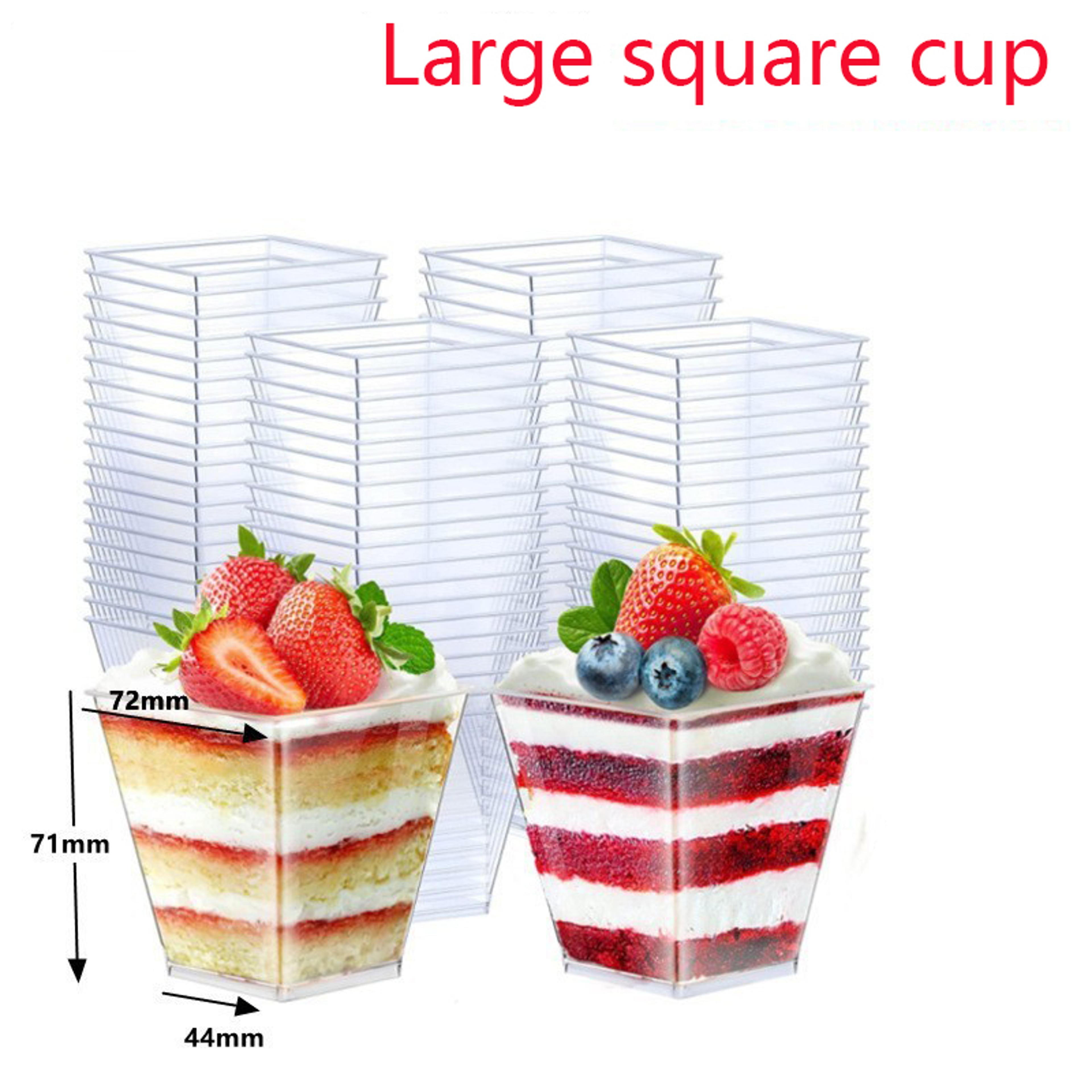premium bulk disposable plastic dessert cups clear party & ice cream serving supplies