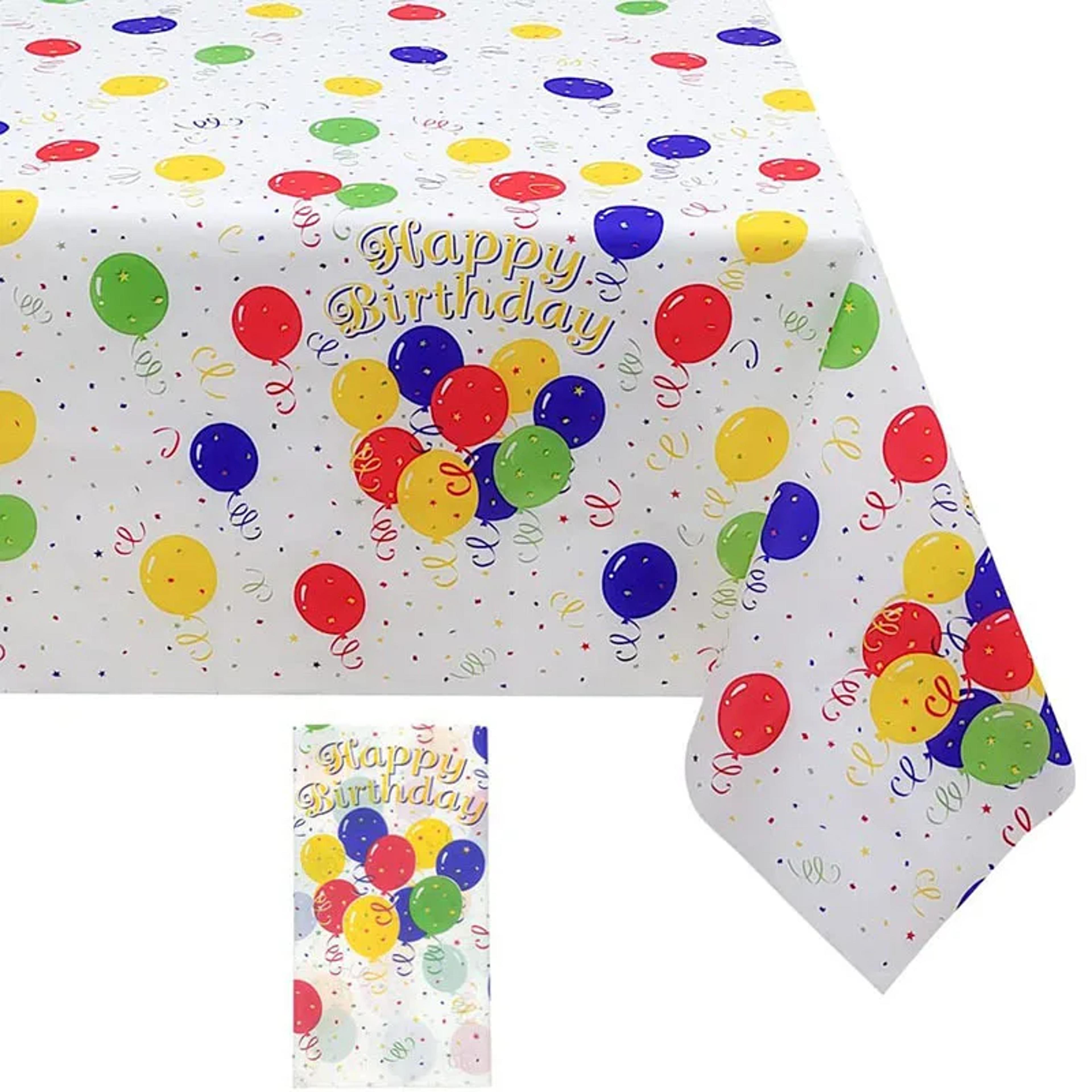 premium disposable birthday tablecloth party table cover rectangle plastic decor