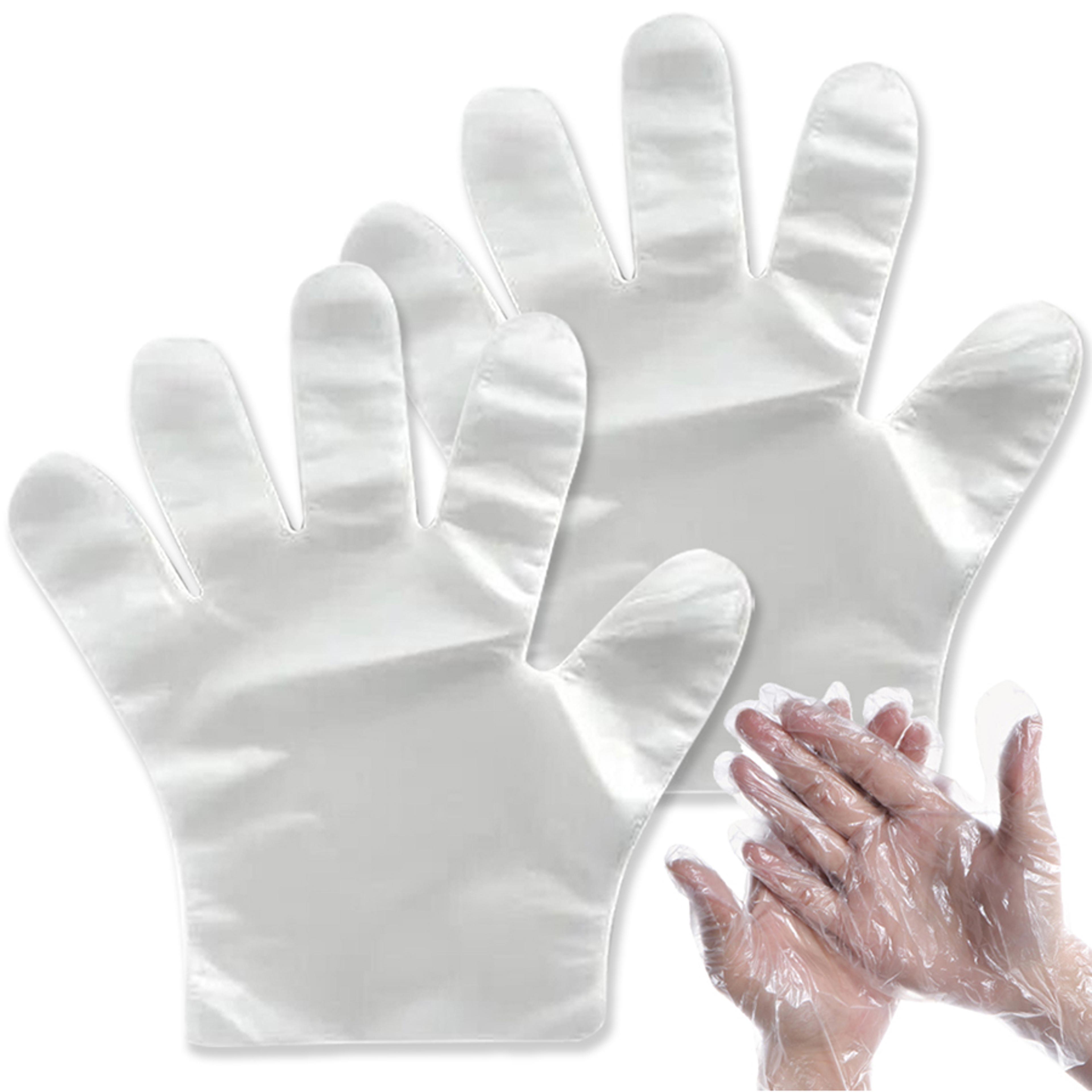 disposable plastic gloves for kitchen, hair dye & food handling