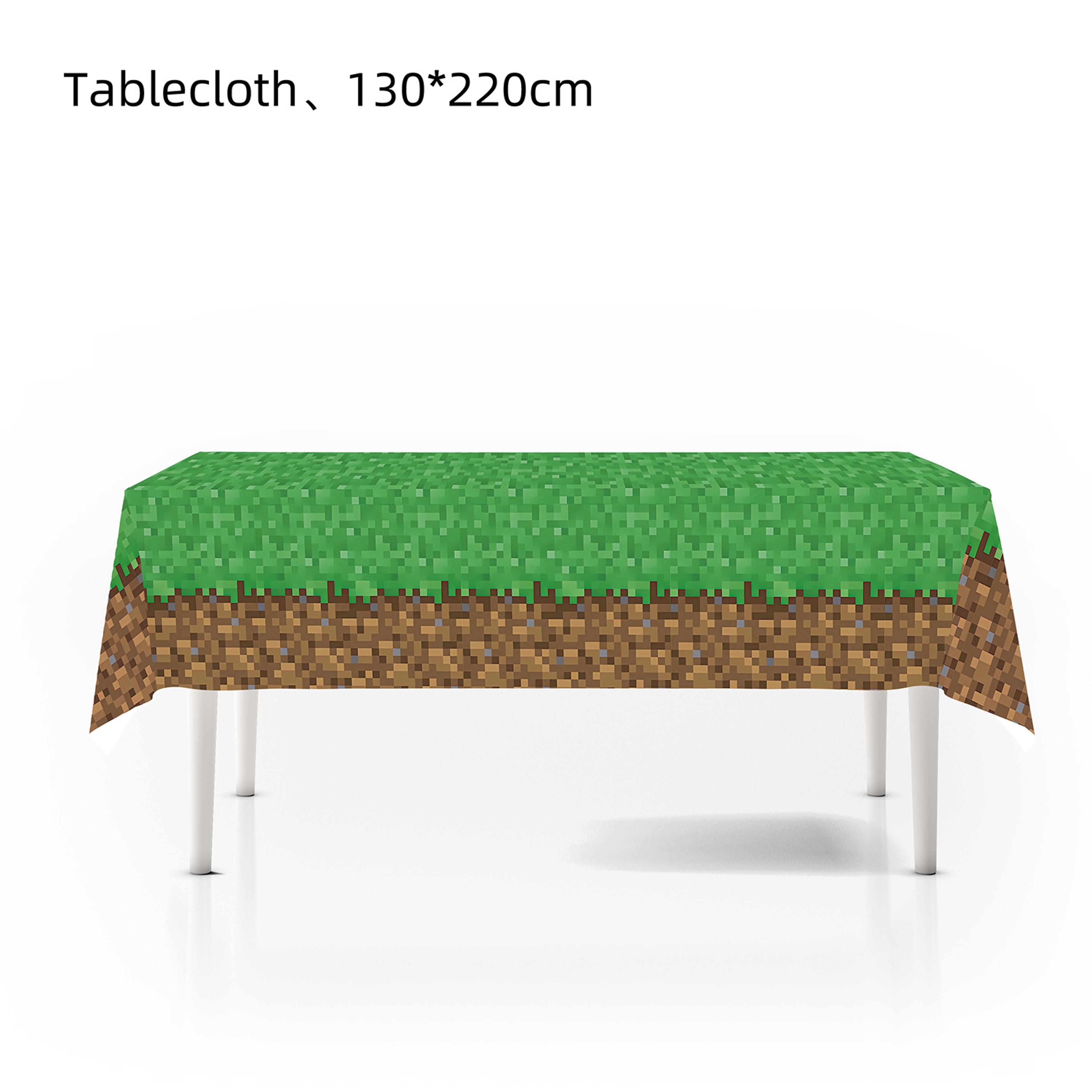 green grassland party tablecloth birthday party table cover for kids & game themes
