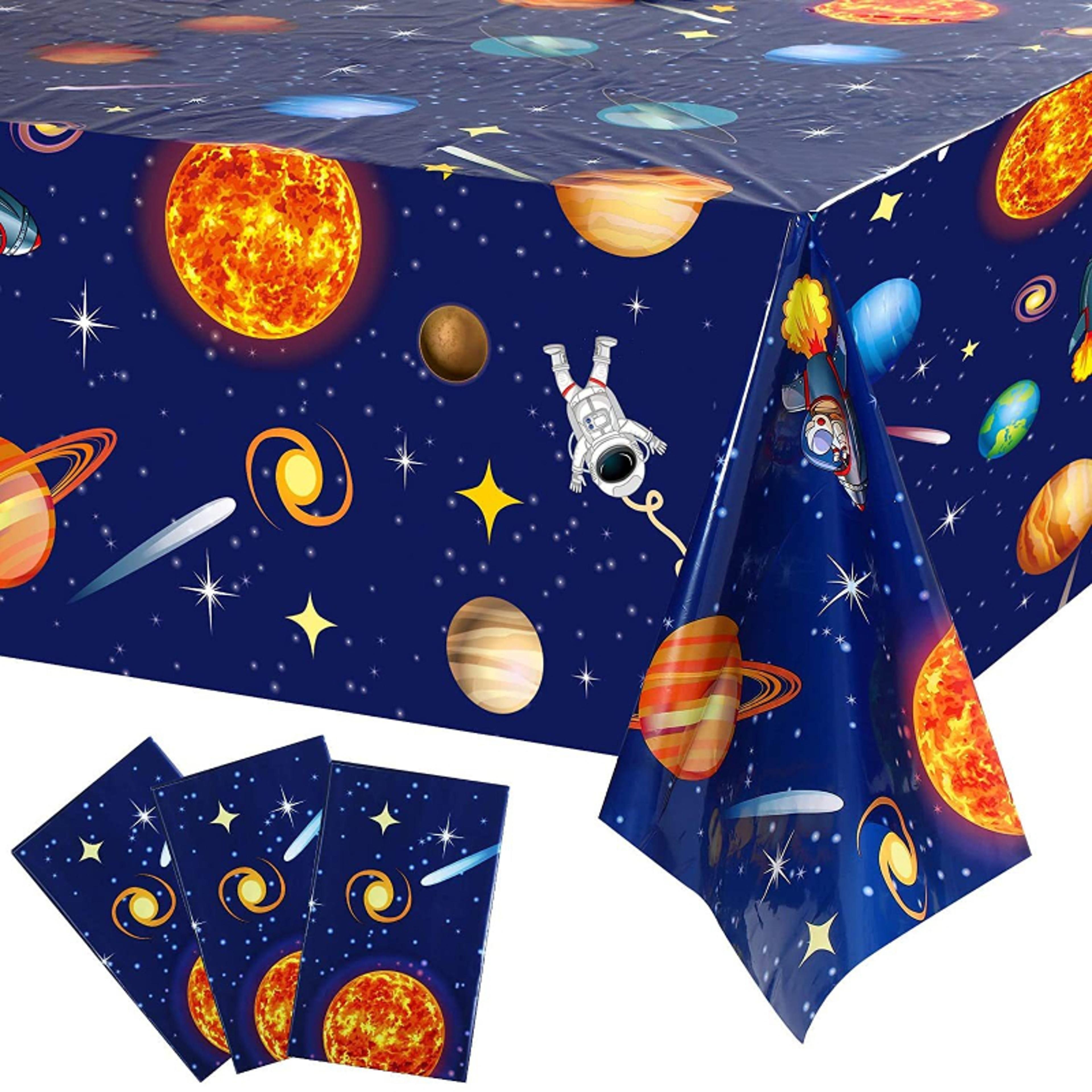outer space astronaut party tablecloth premium disposable table cover