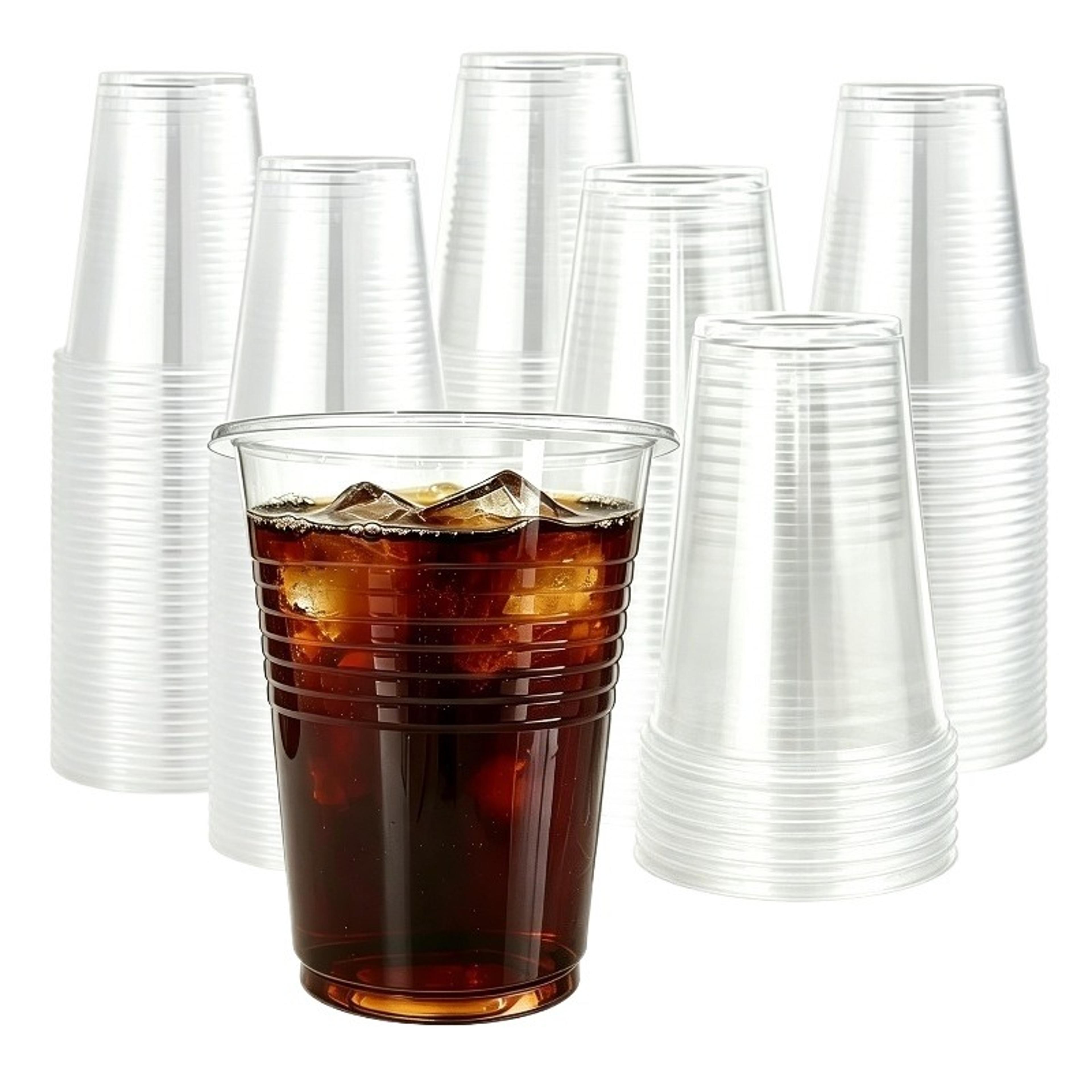 premium clear outdoor disposable plastic cups party & picnic drinkware