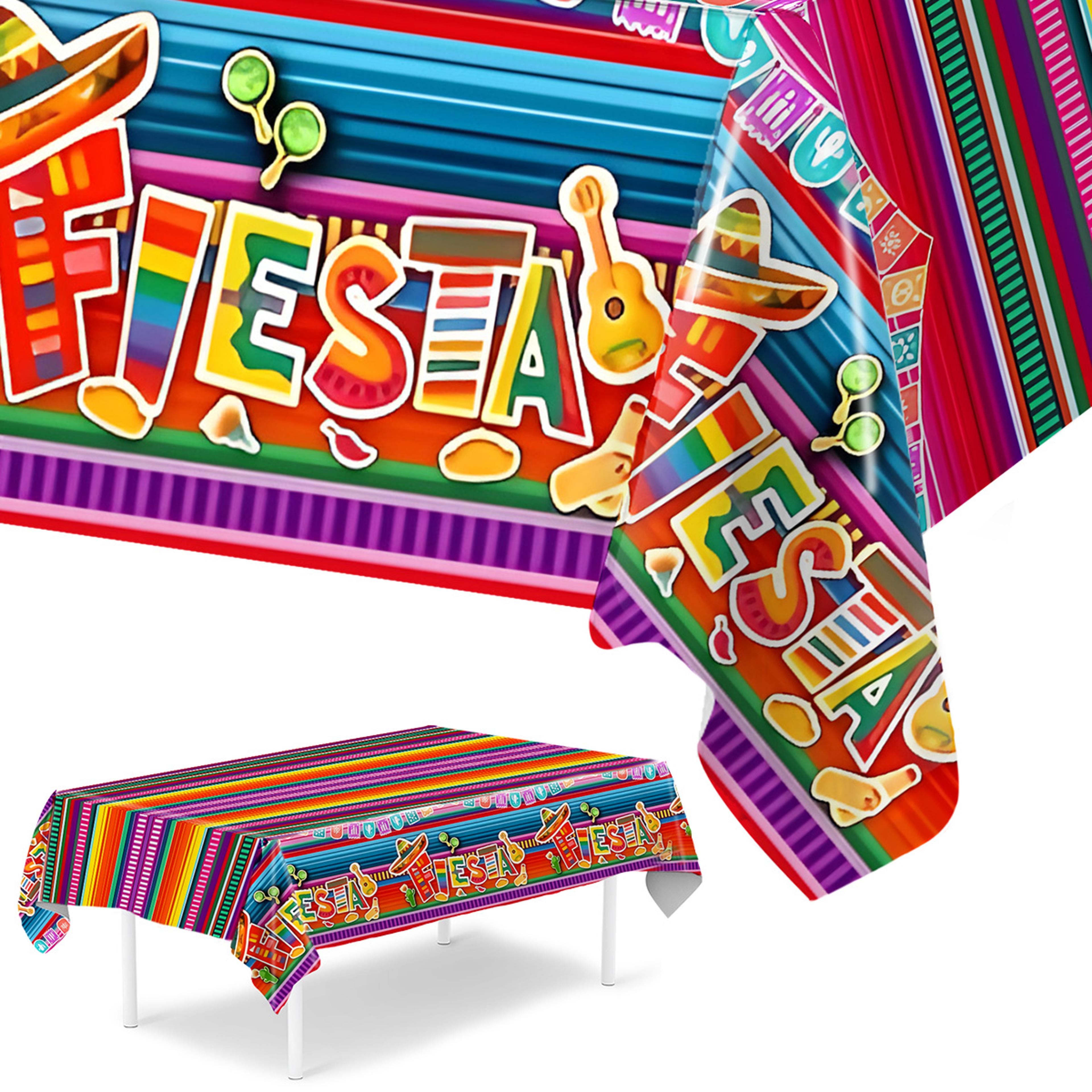 mexican fiesta party tablecloth waterproof plastic fiesta party table cover