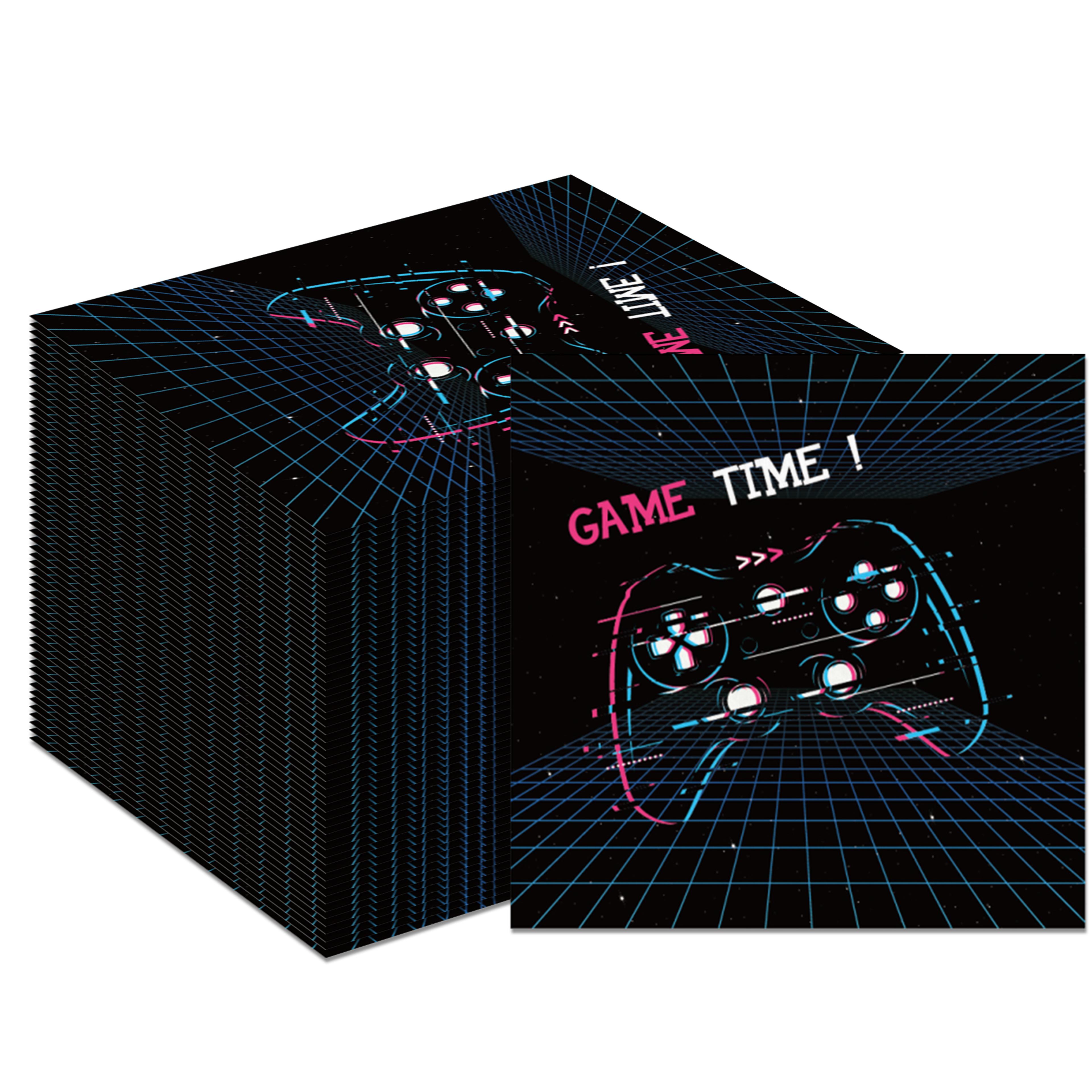 premium disposable party napkins fun game night & birthday table decor