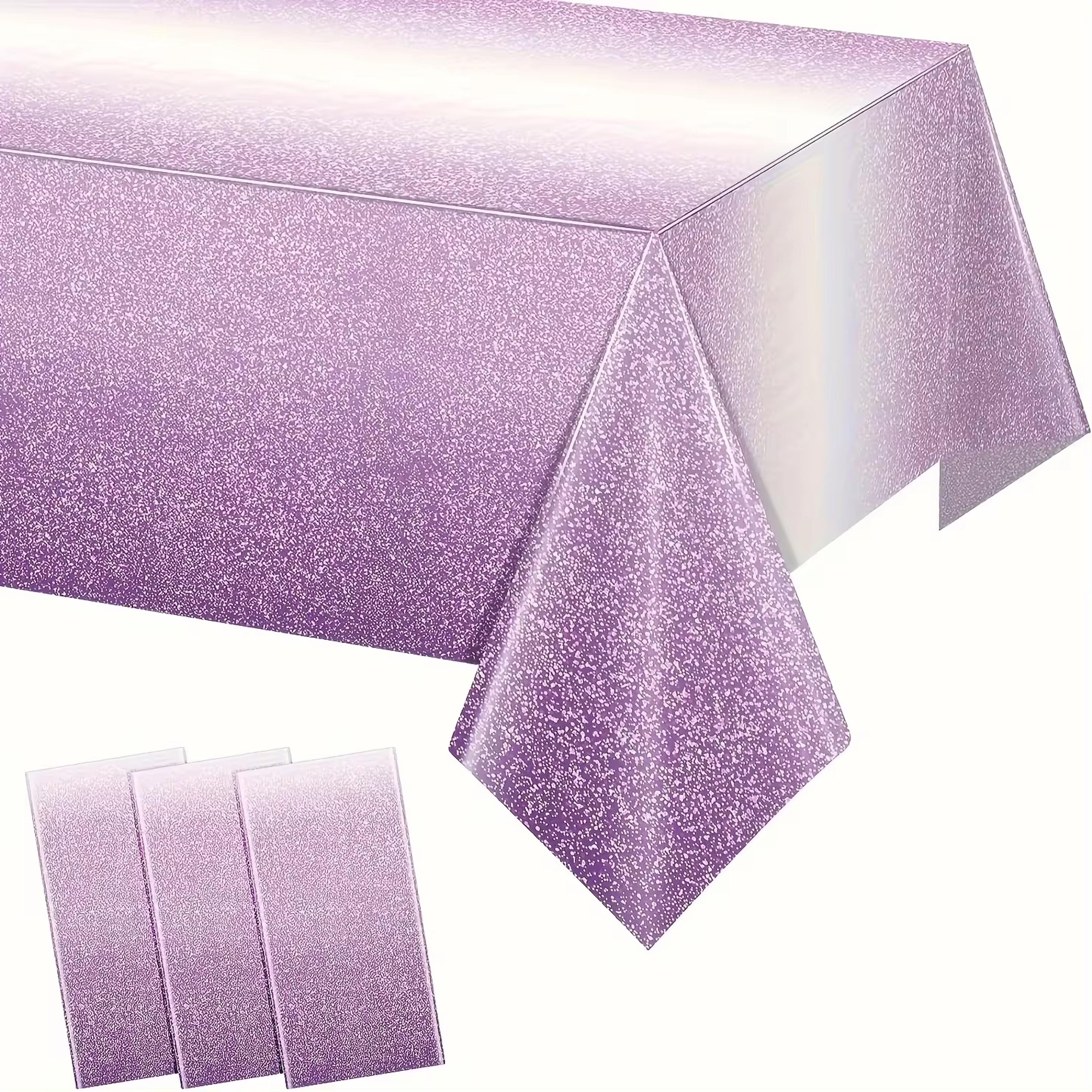 premium ombre purple party tablecloth gradient rectangle disposable party table cover