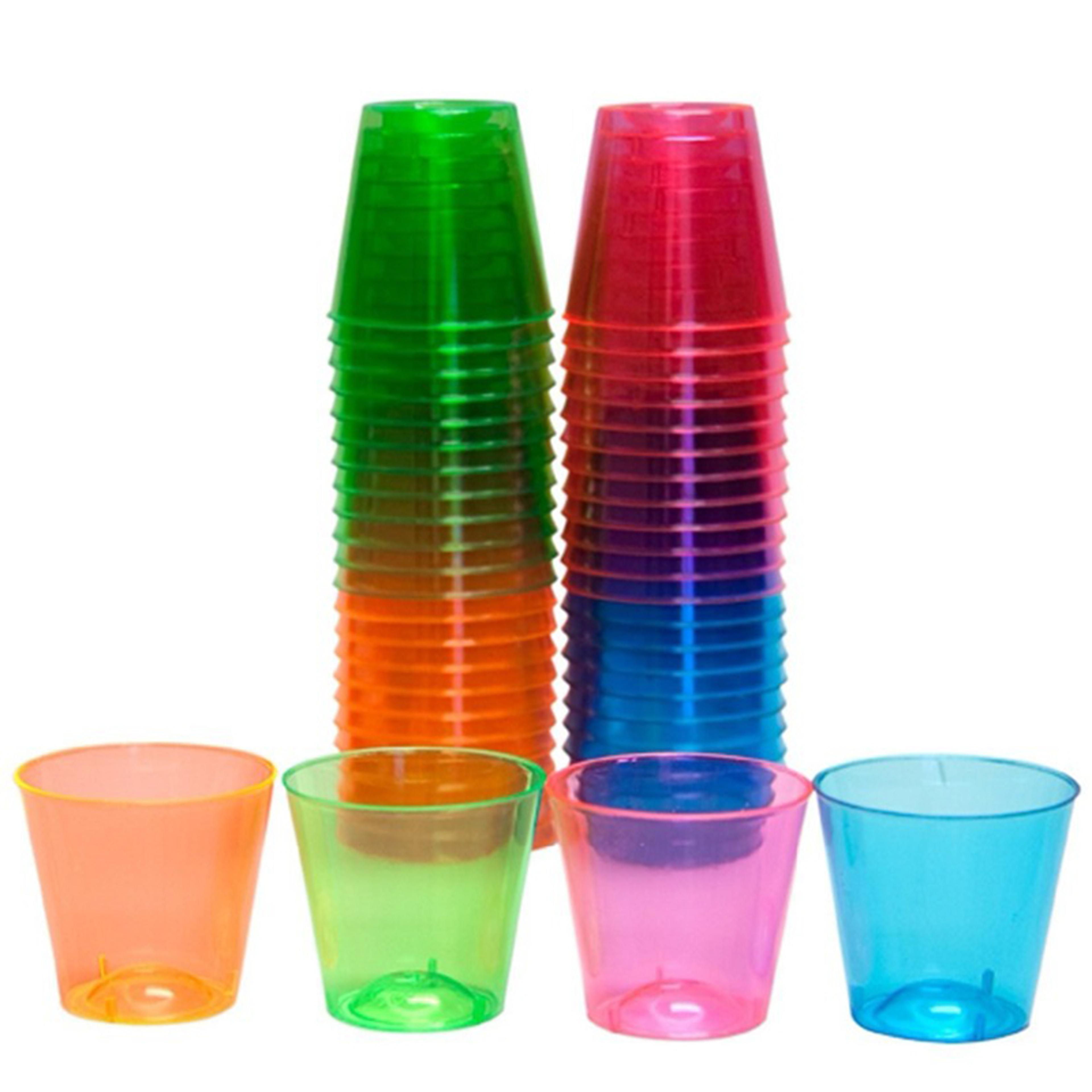 premium assorted colored party tableware shot cups for weddings & events