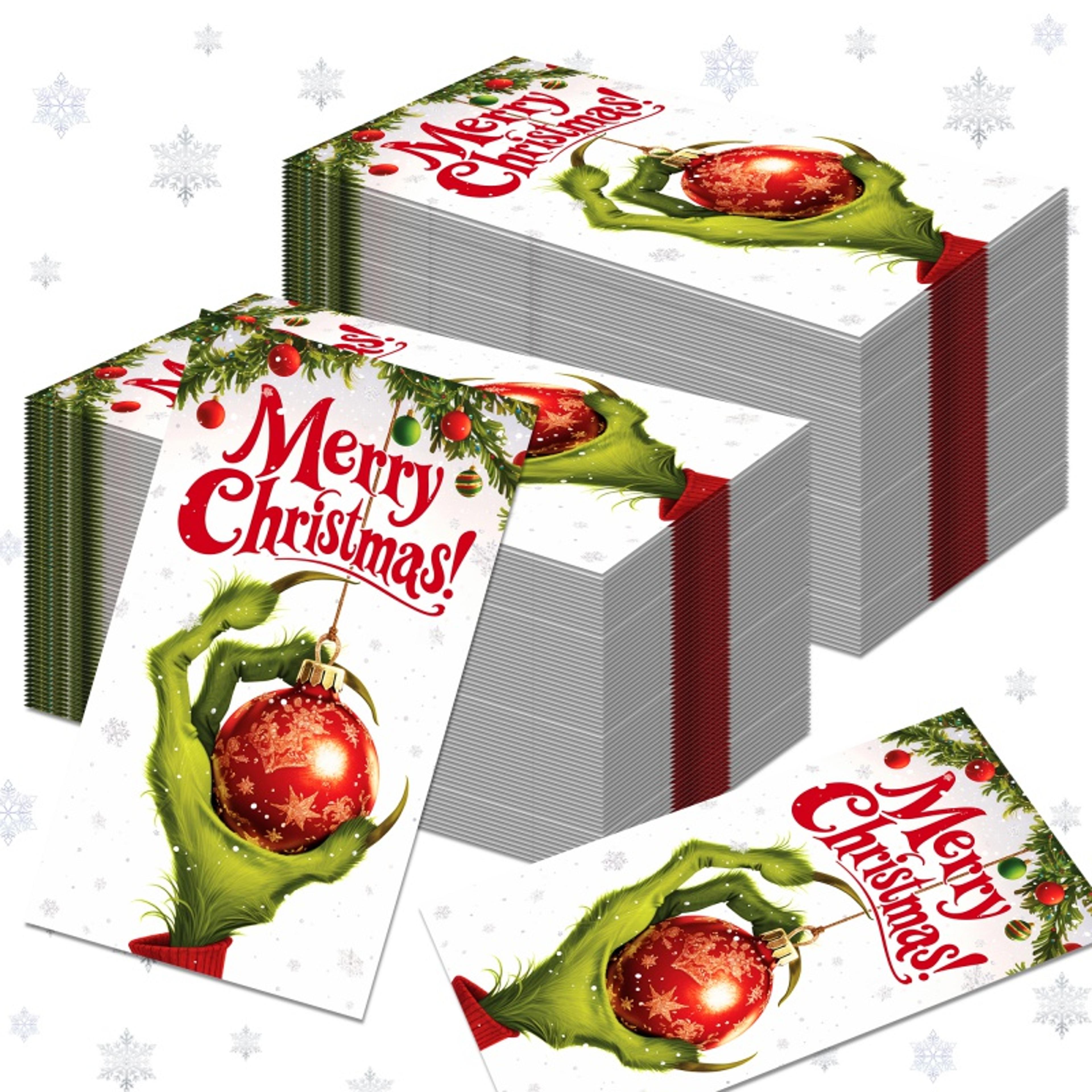 premium christmas paper napkins festive table napkins for holiday party & dinner