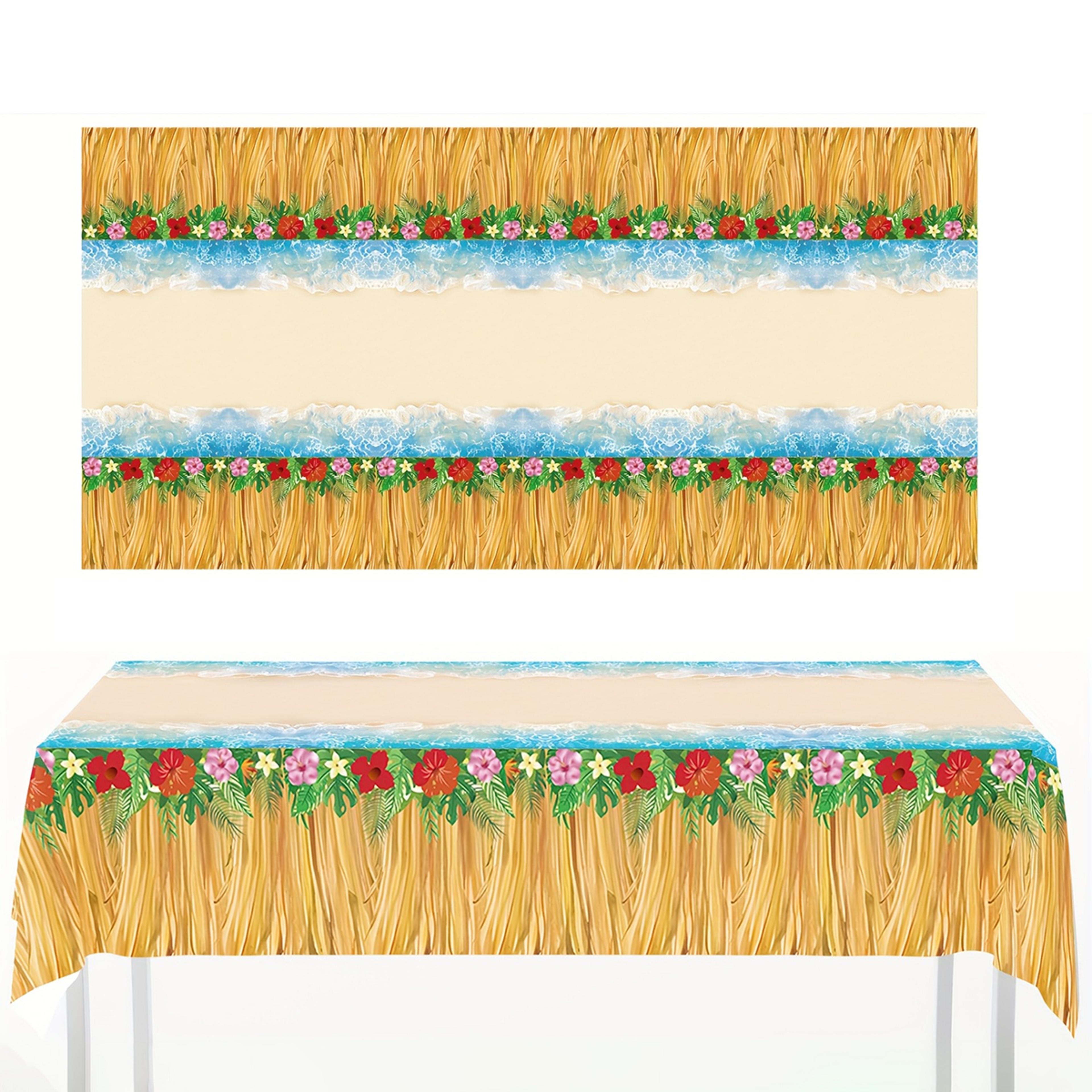 ocean beach party tablecloth disposable rectangular summer decor