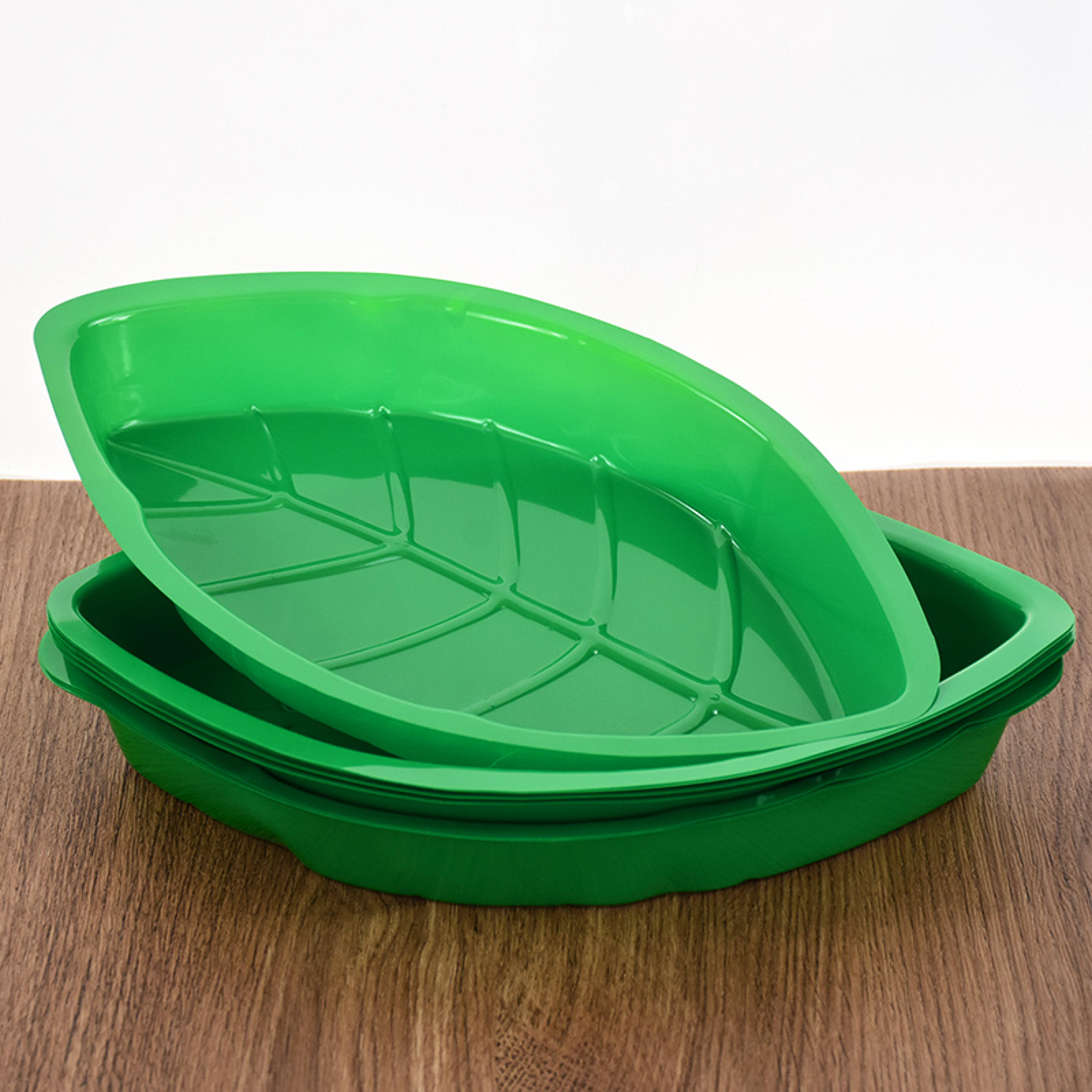 green palm leaf serving trays eco friendly party plates