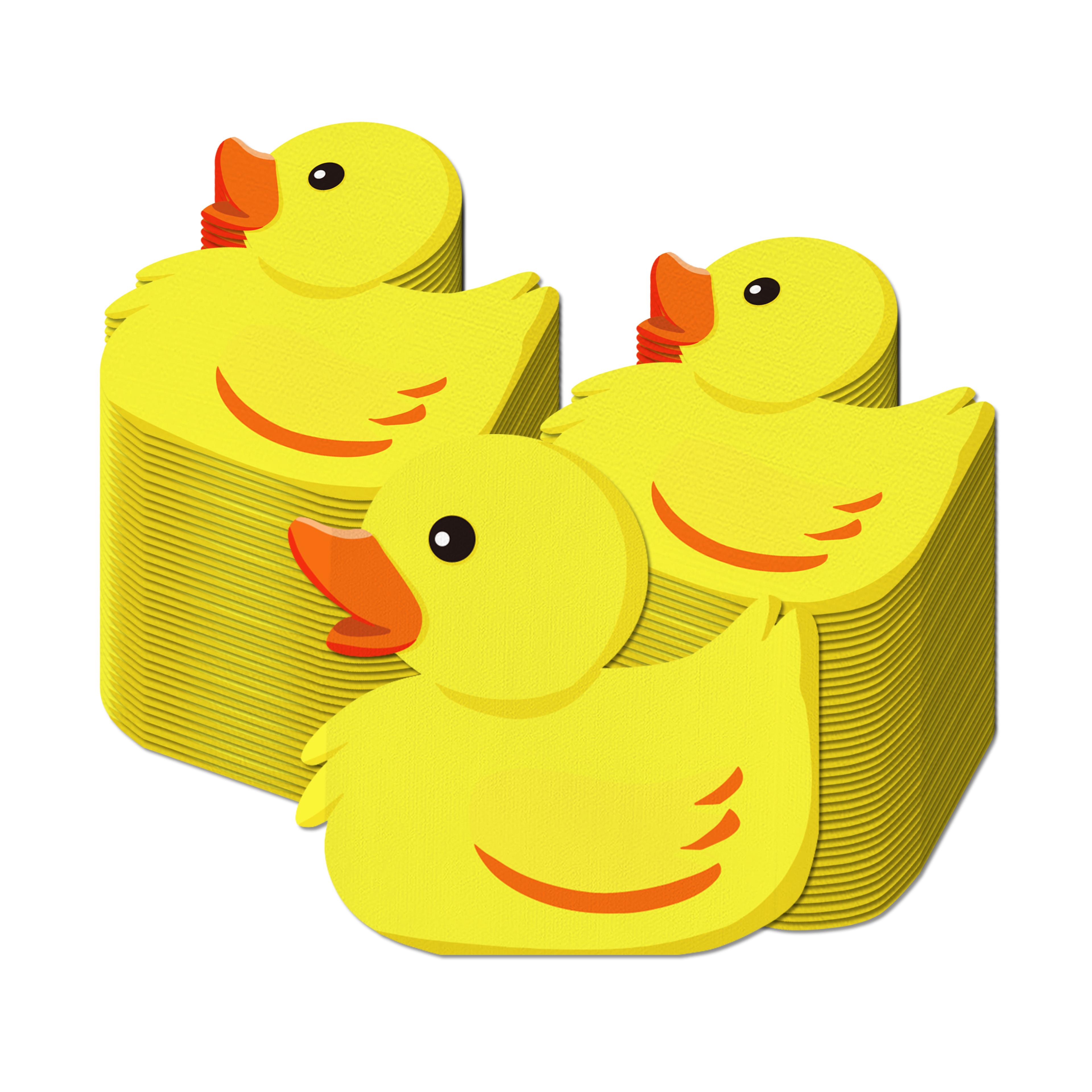 cute yellow duck napkins for baby shower and birthday party decor