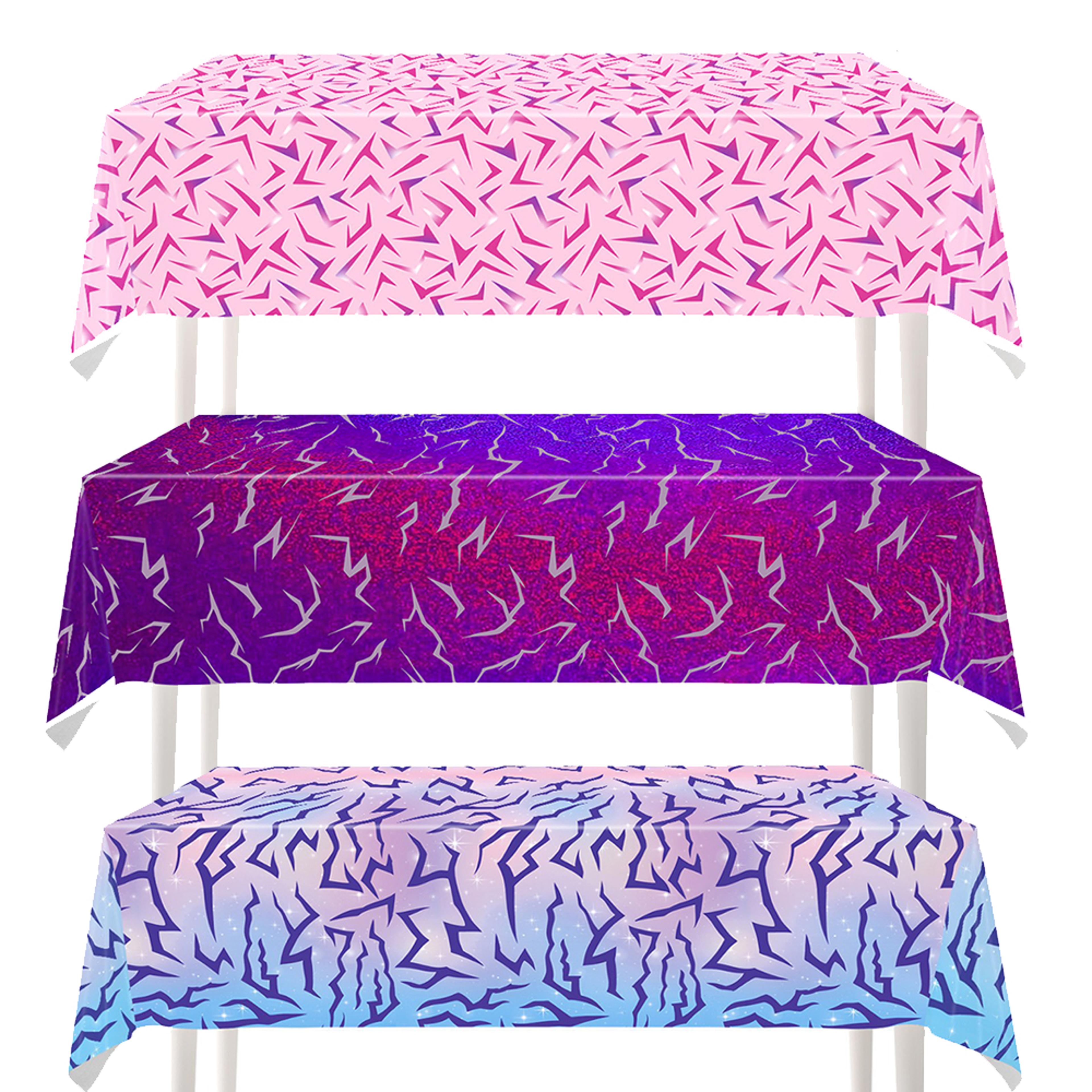 lightning party tablecloth for girls birthday table cover