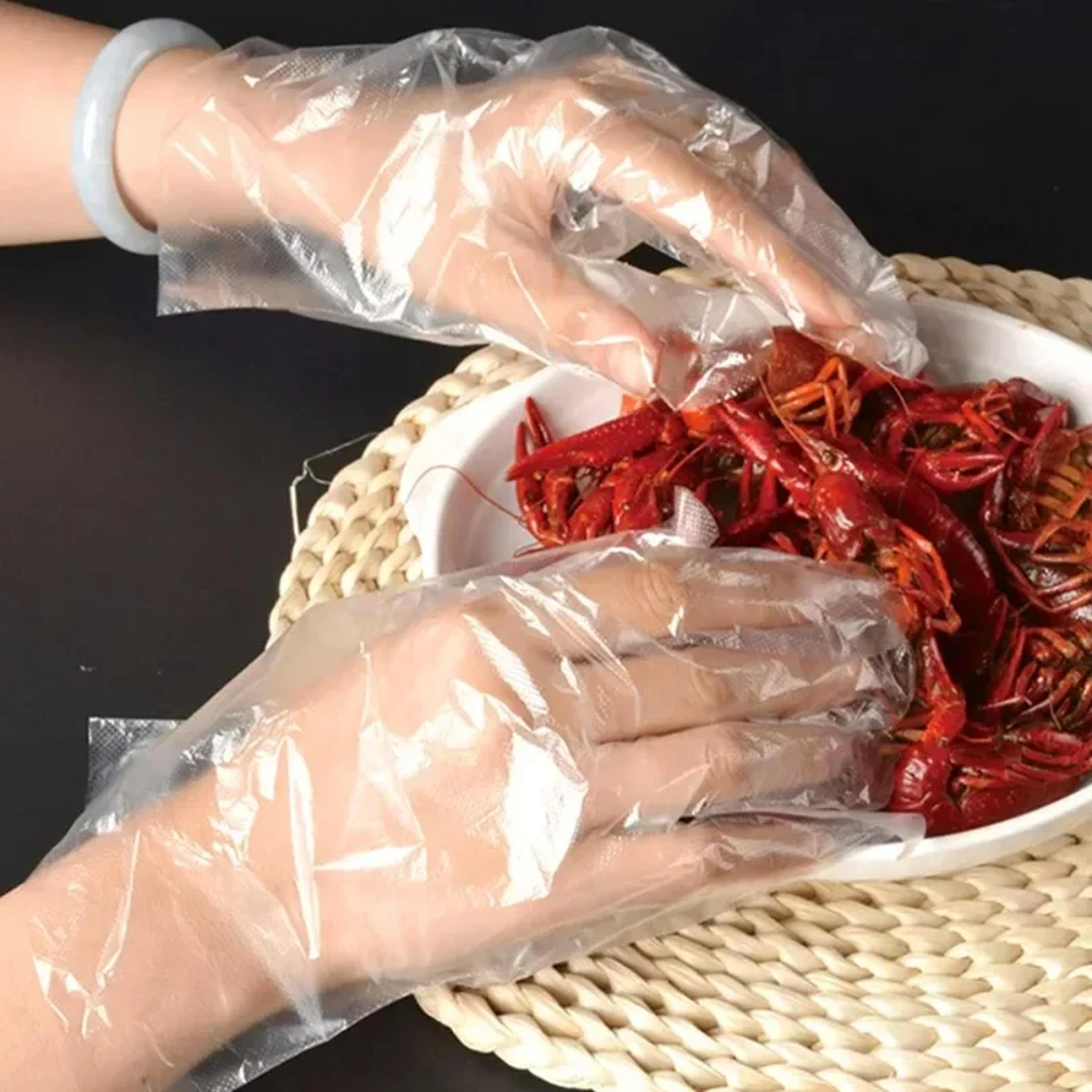 transparent disposable food gloves for cooking cleaning and prep
