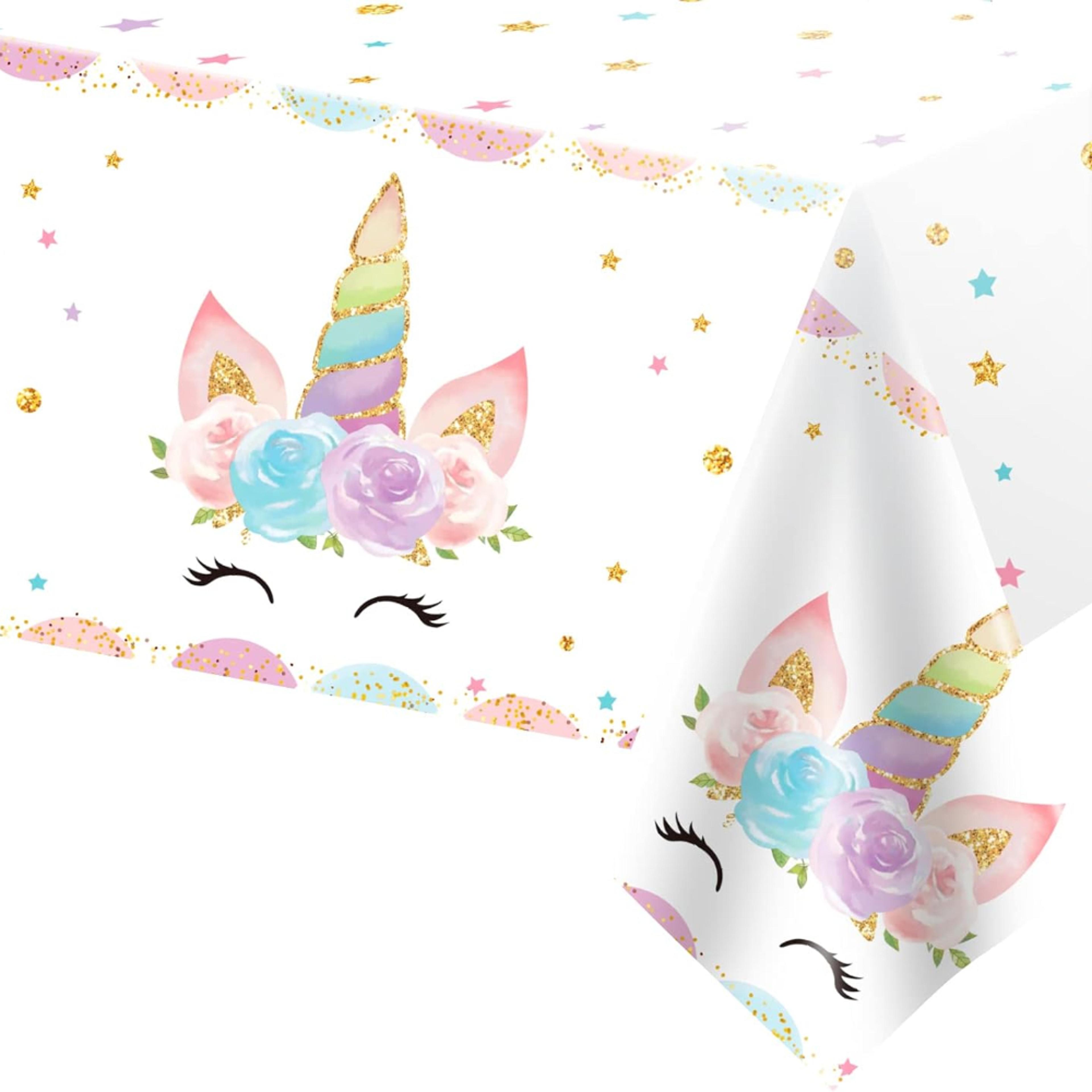 magical unicorn tablecloth waterproof disposable party cover