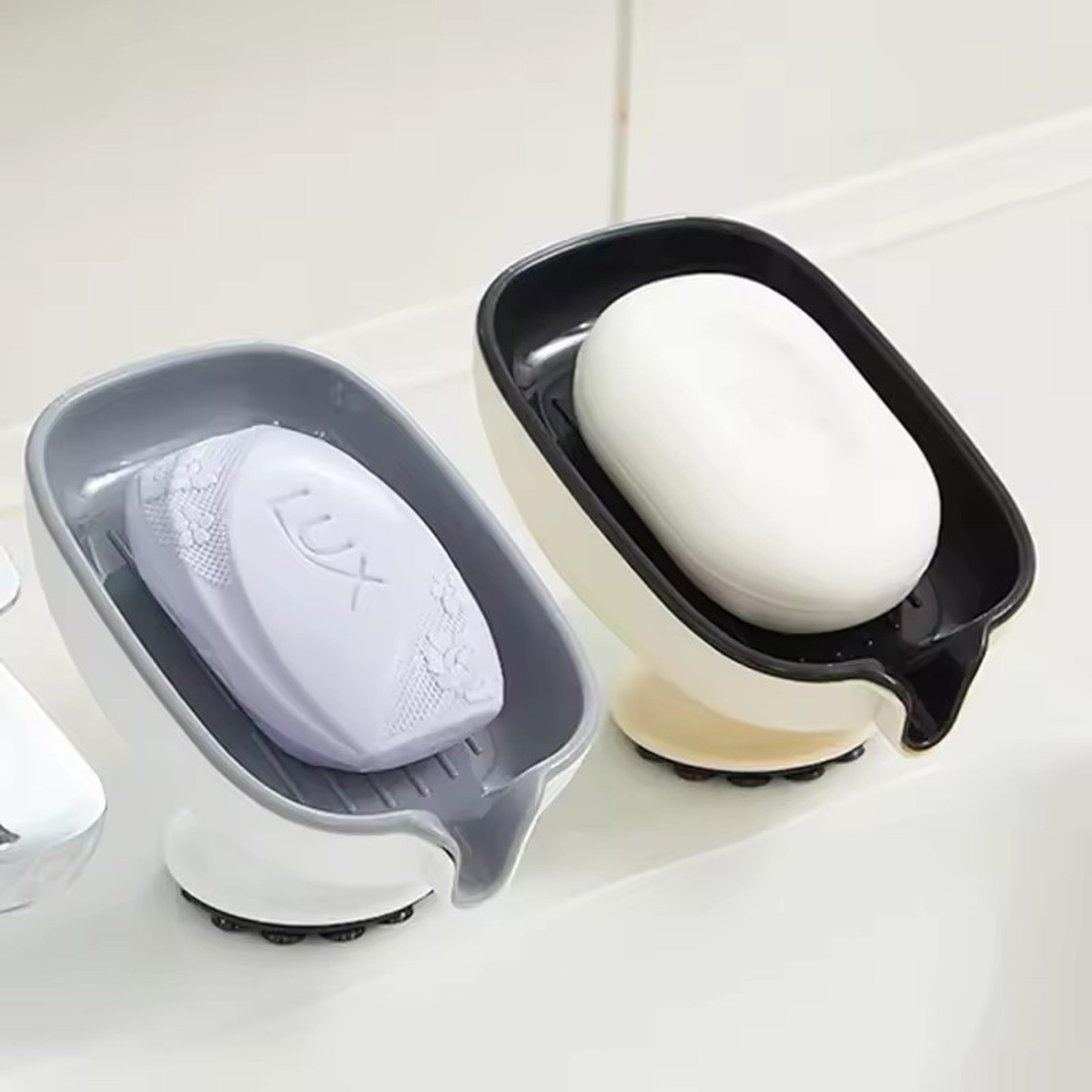 self draining suction cup soap dish no drill bathroom soap holder