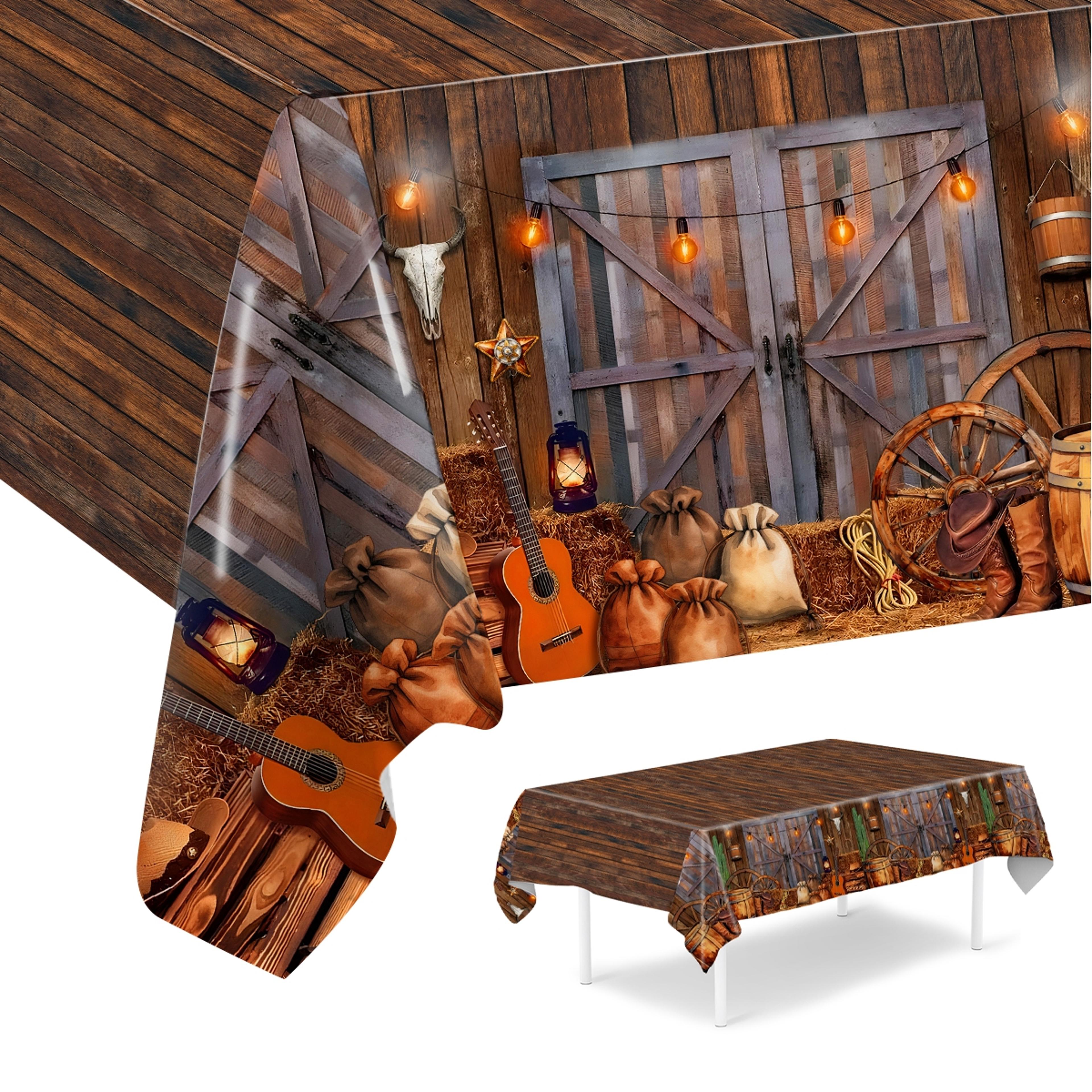 western cowboy tablecloth wild west birthday plastic table cover