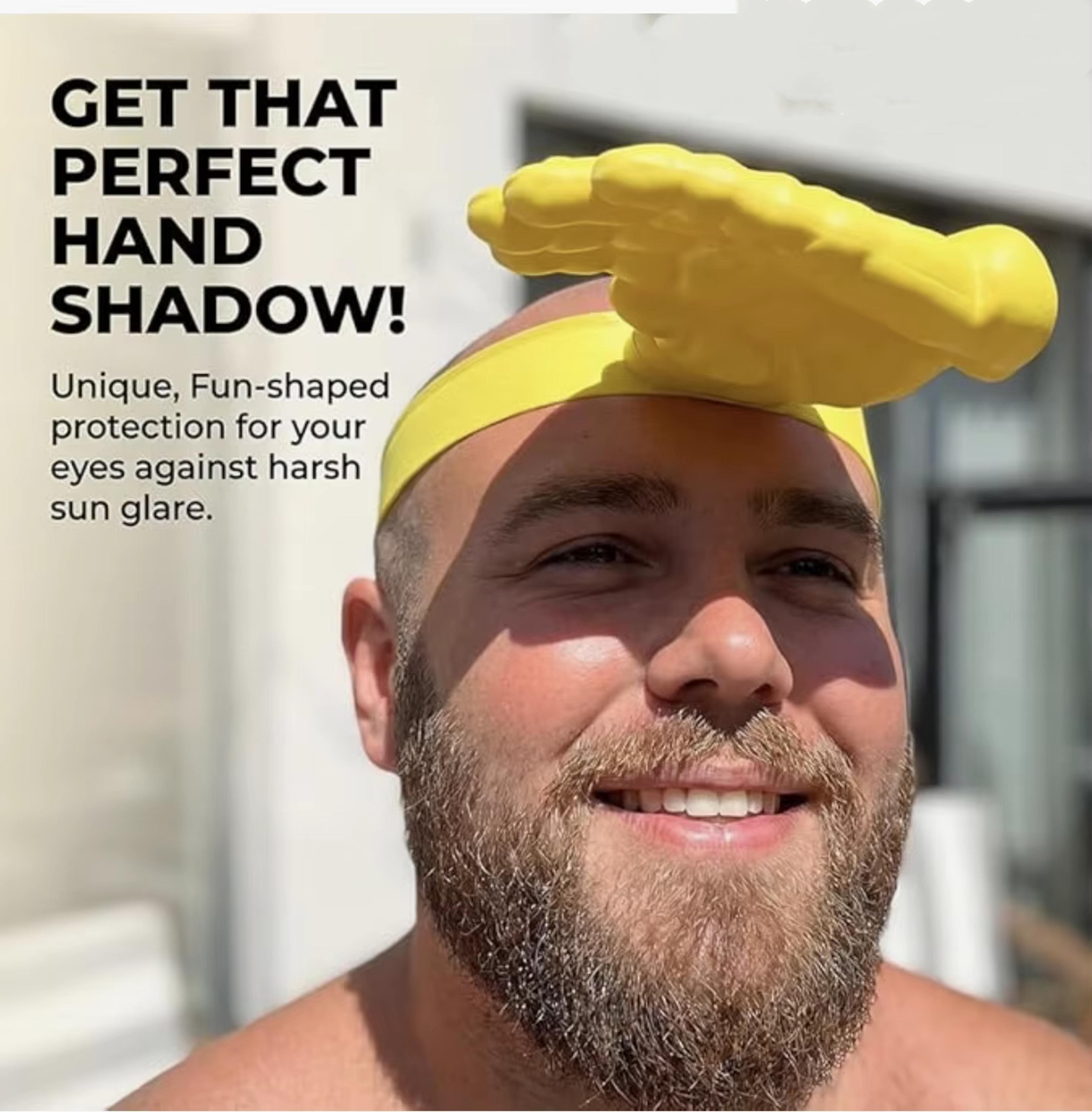 funny hand shaped sun visor palm sun hat for beach parties and outdoor fun
