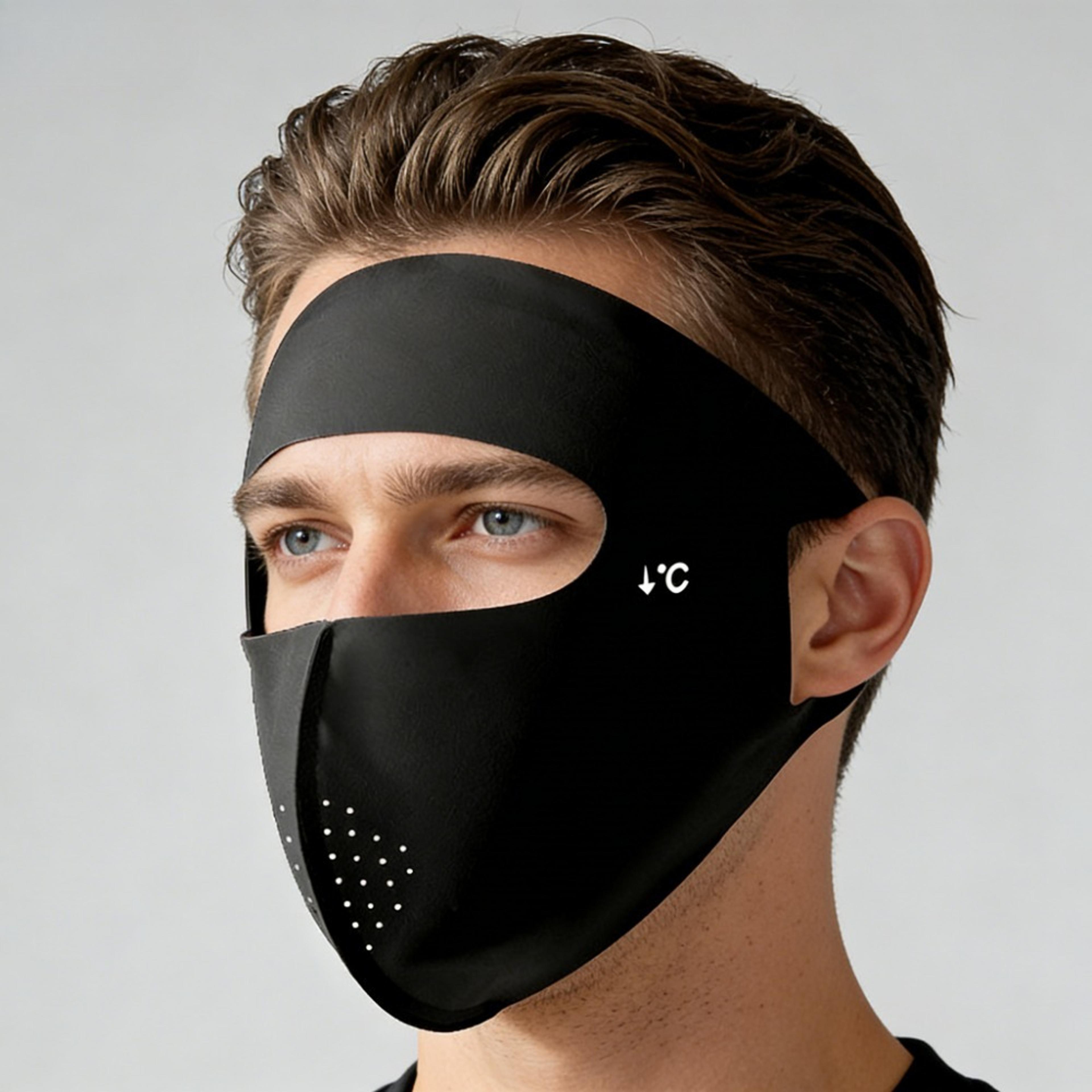 cooling ice silk uv face cover for motorcycle riding and outdoor sports