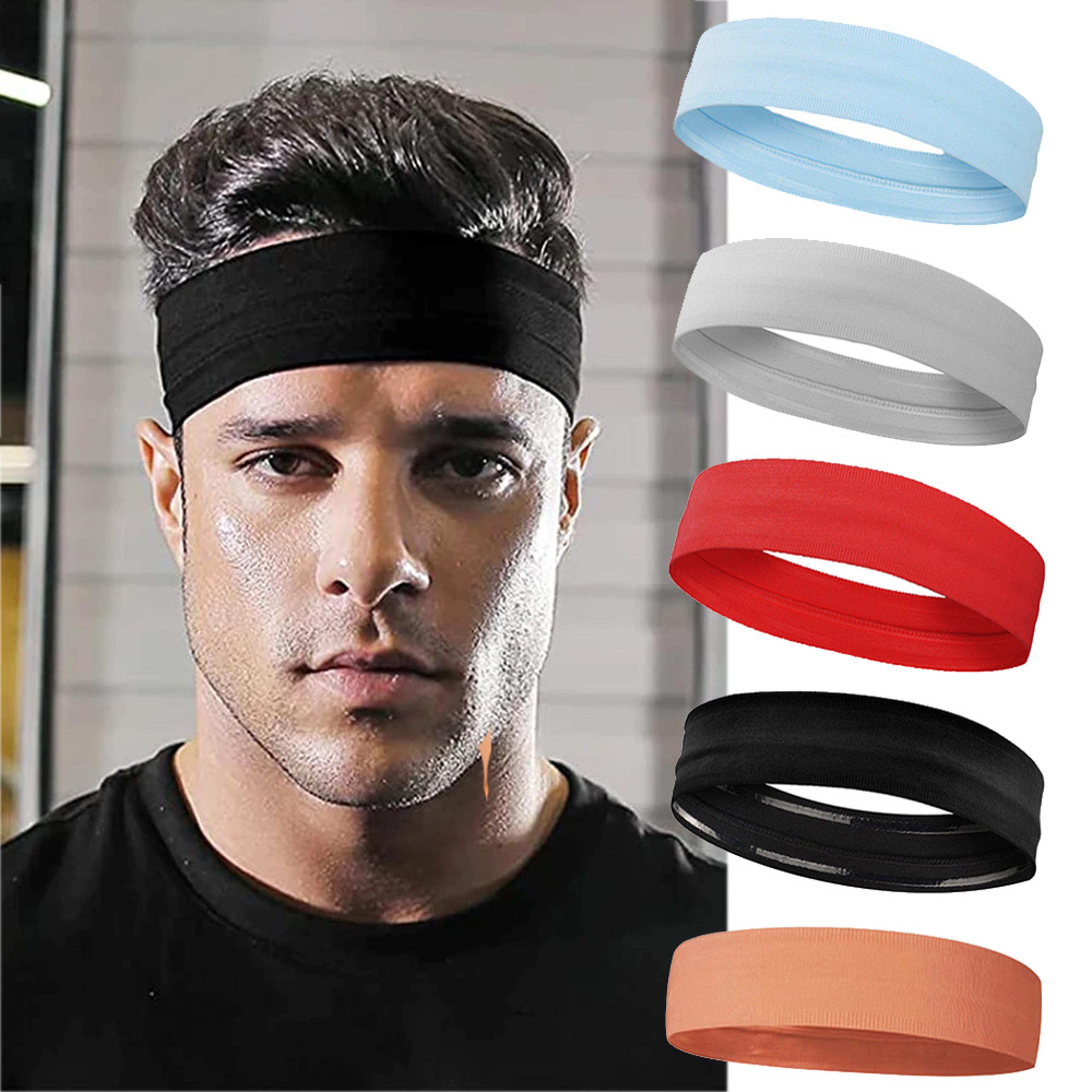 non slip sports headband for men and women breathable workout sweatband