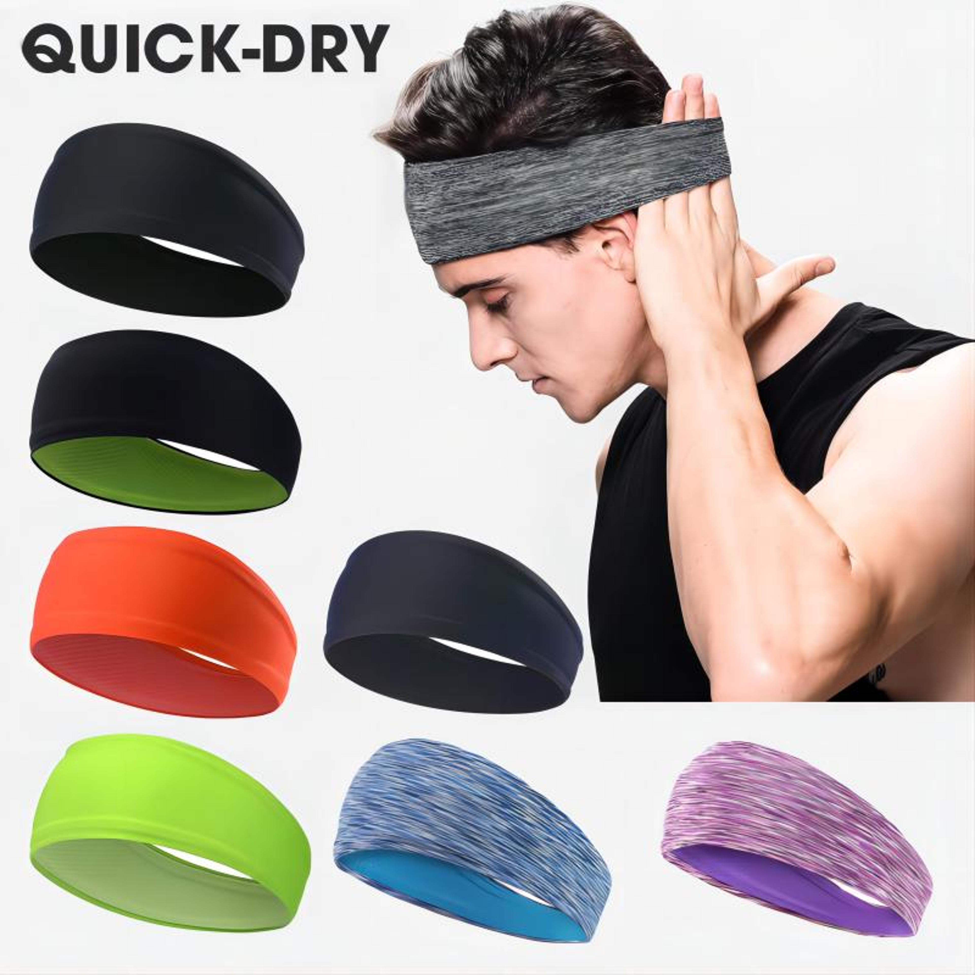 breathable mesh sports sweatband for running yoga and workouts