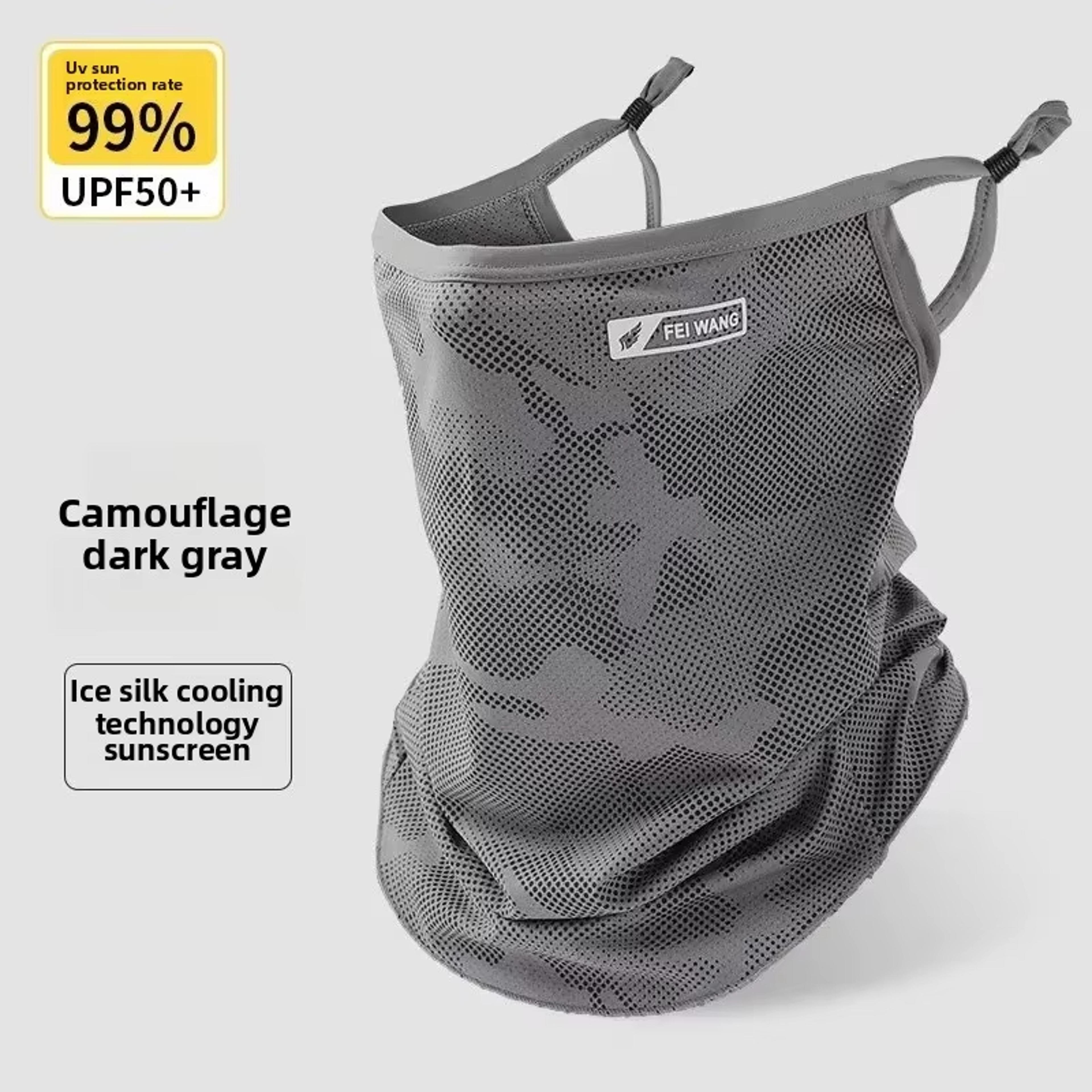 cooling ice silk cycling face mask uv protection face cover