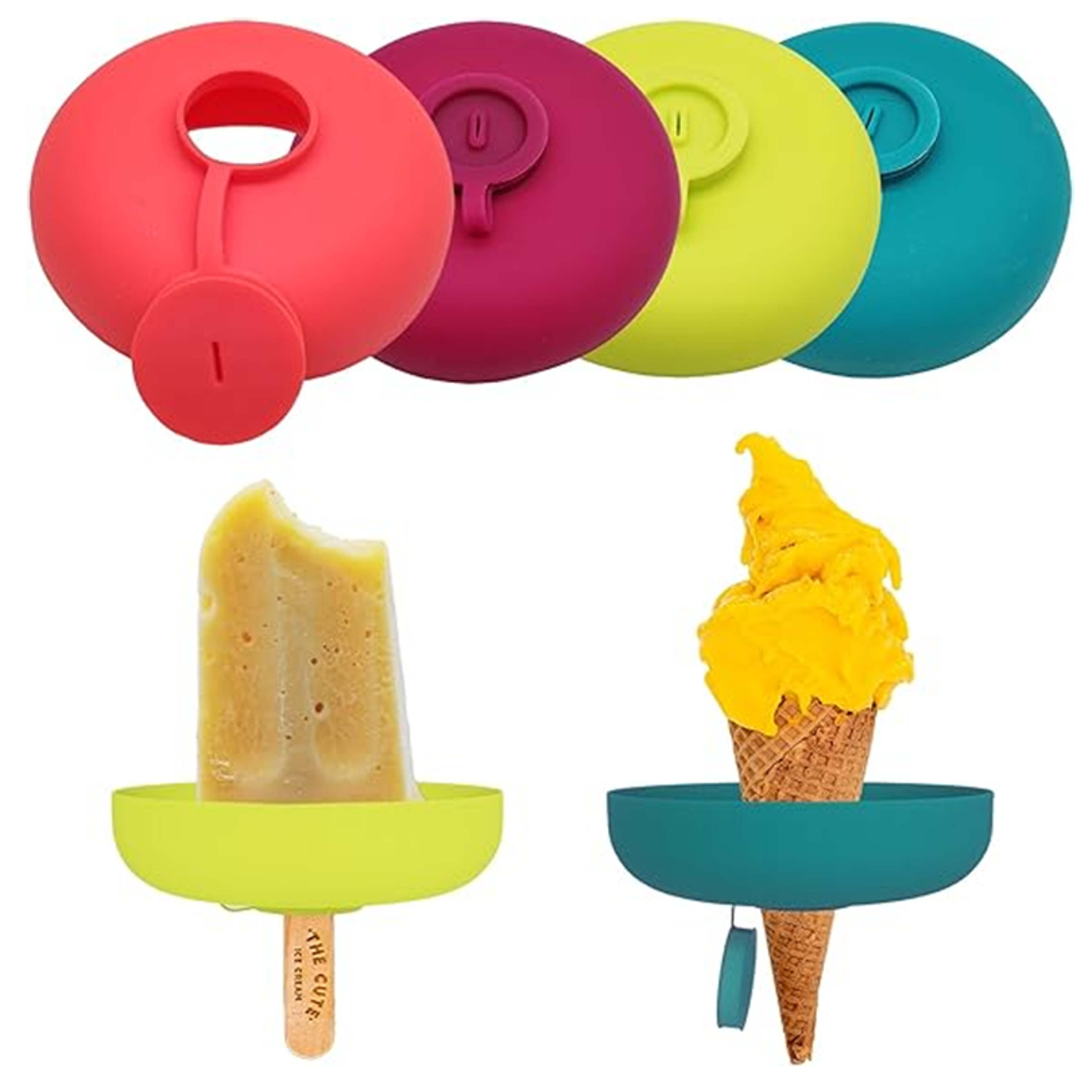 drip free silicone popsicle holder for kids