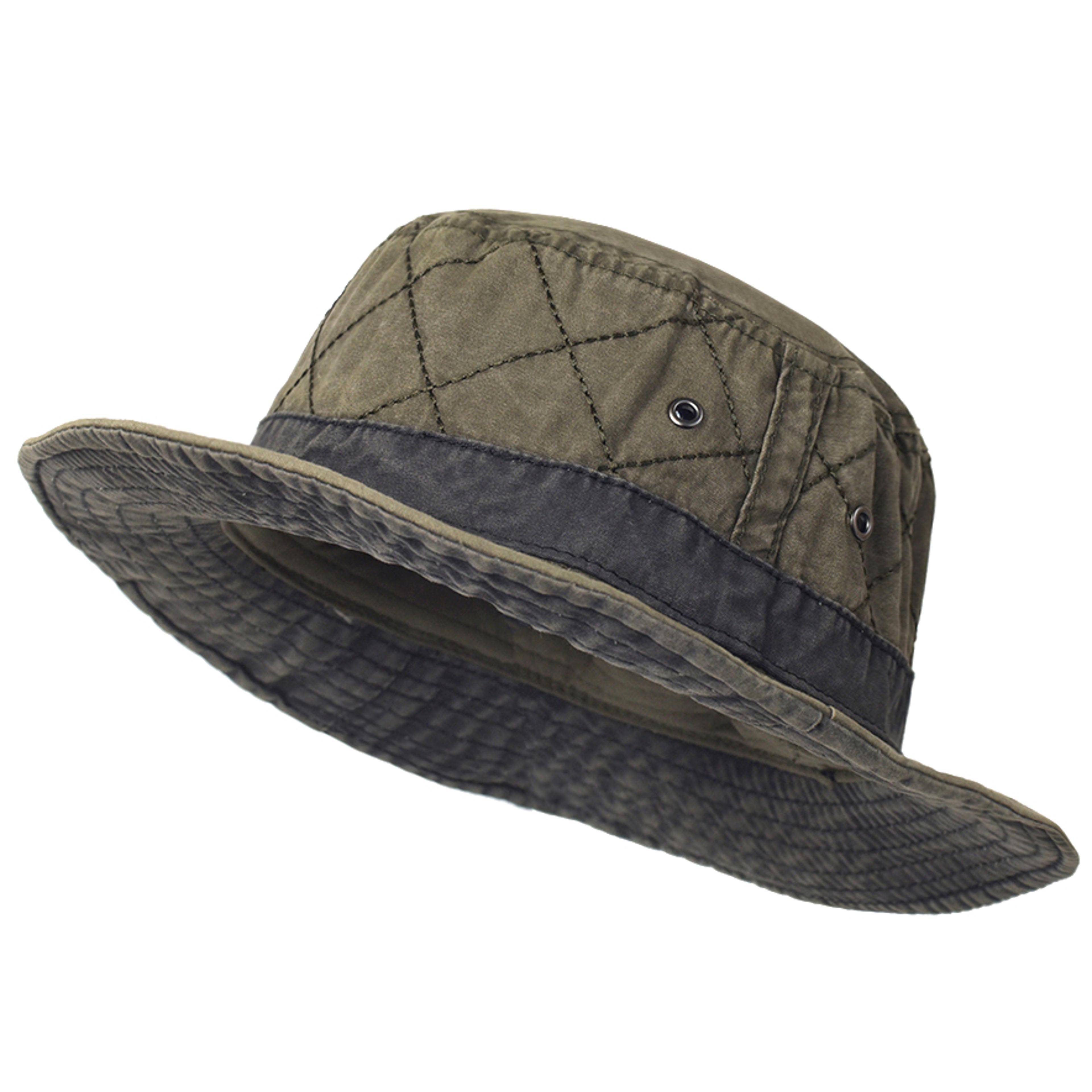 washed cotton bucket hat for men and women outdoor sun protection cap