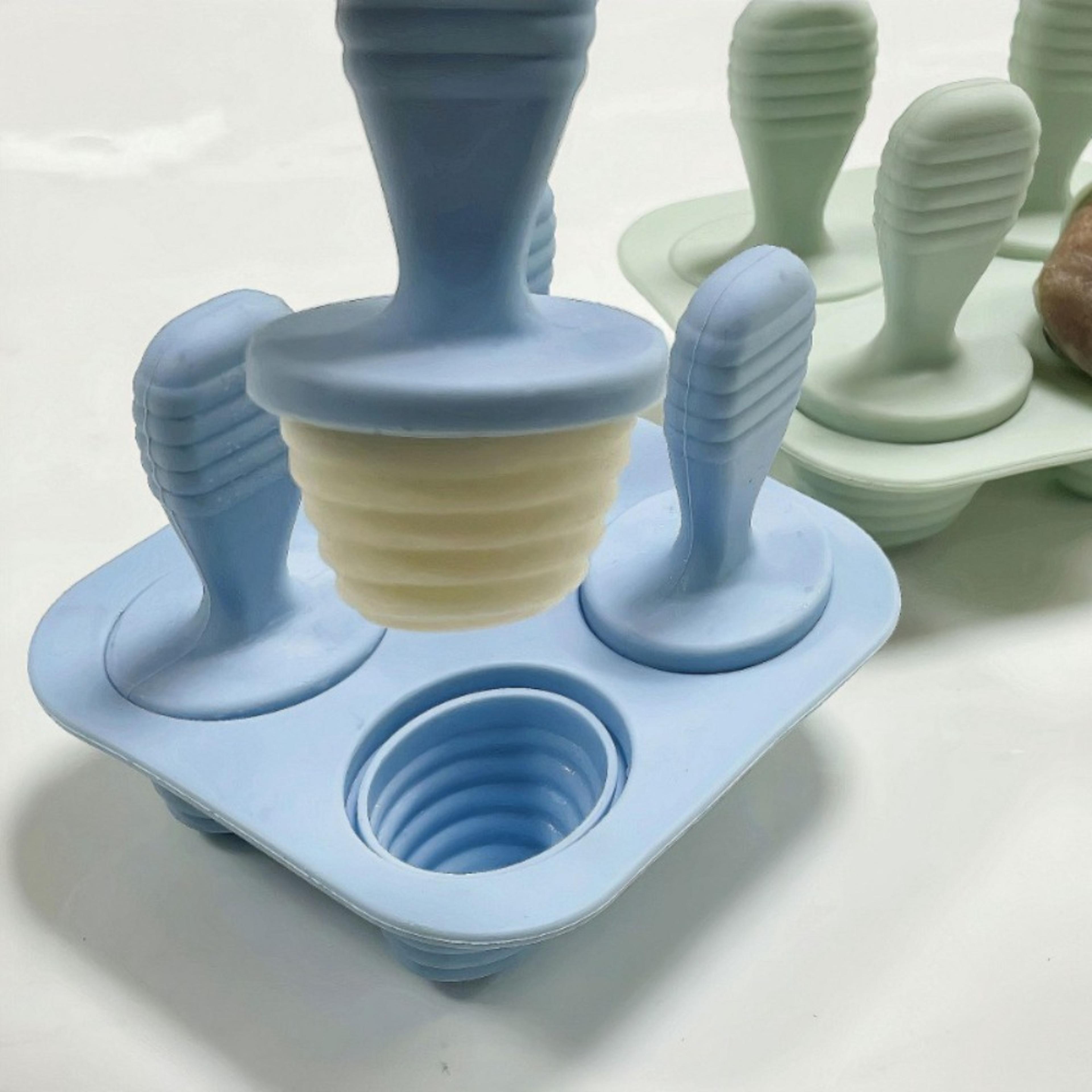 baby silicone ice cream mold reusable freezer tray for breast milk and frozen treats