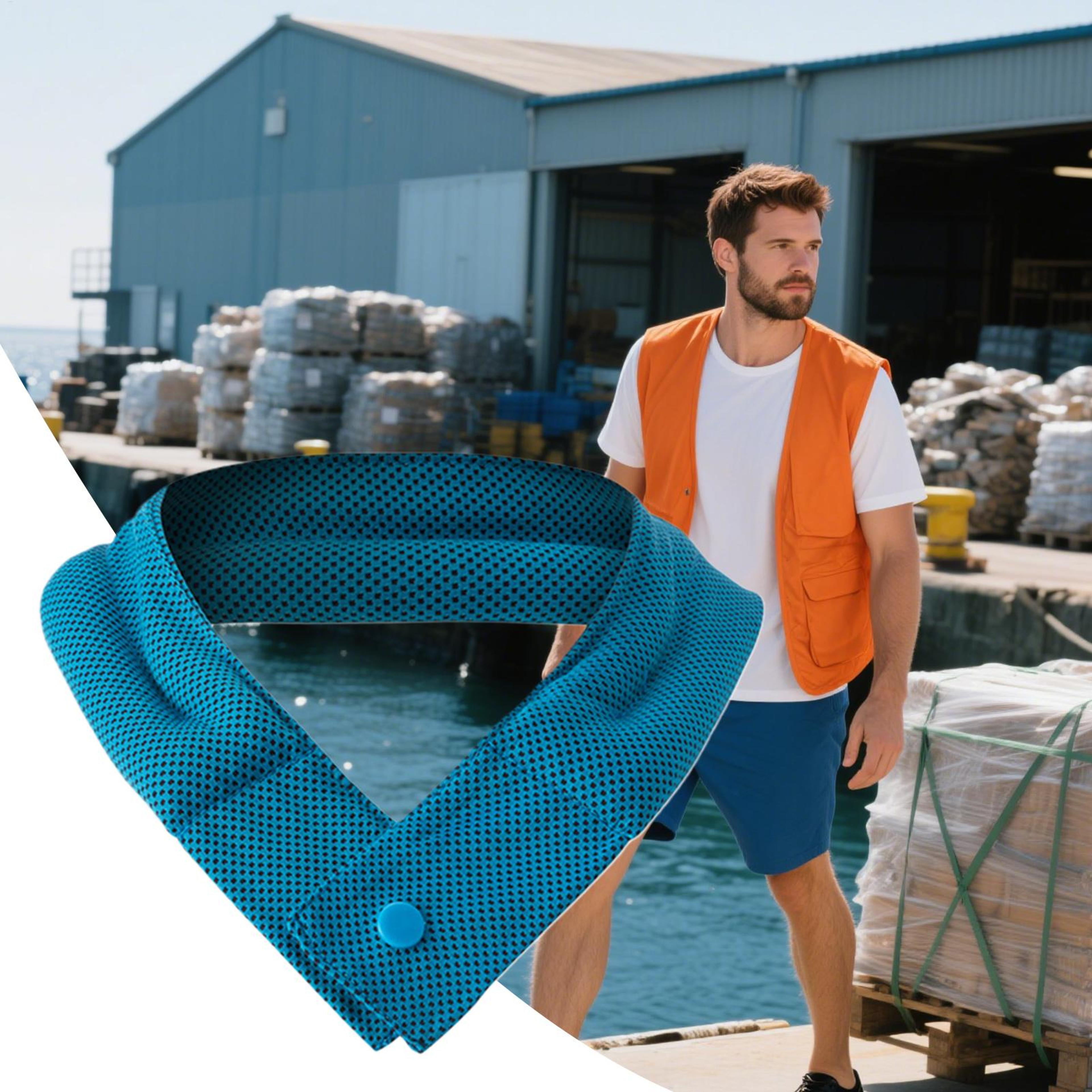 cooling neck scarf reusable ice towel for summer heat relief