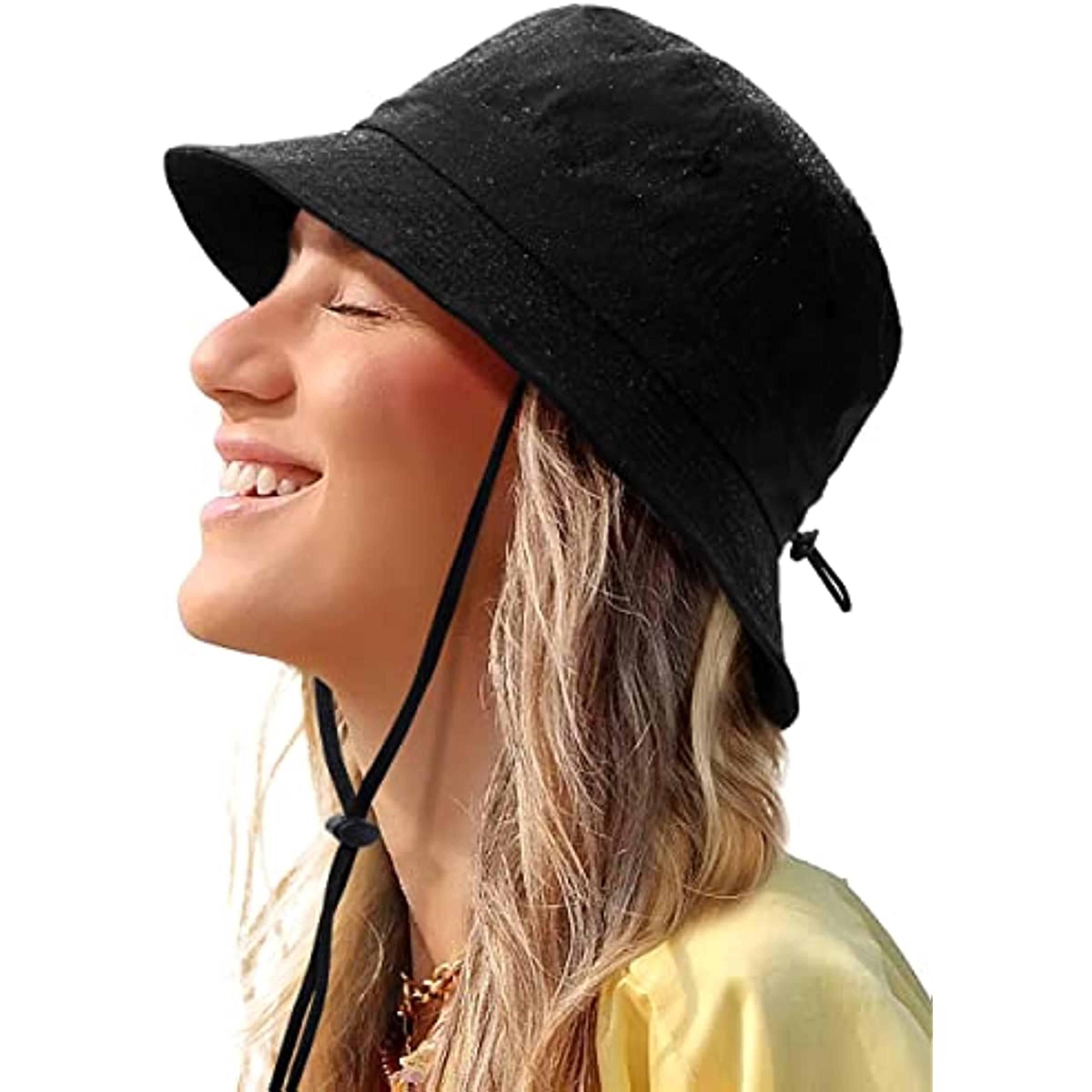 waterproof bucket hat wide brim foldable sun rain hat