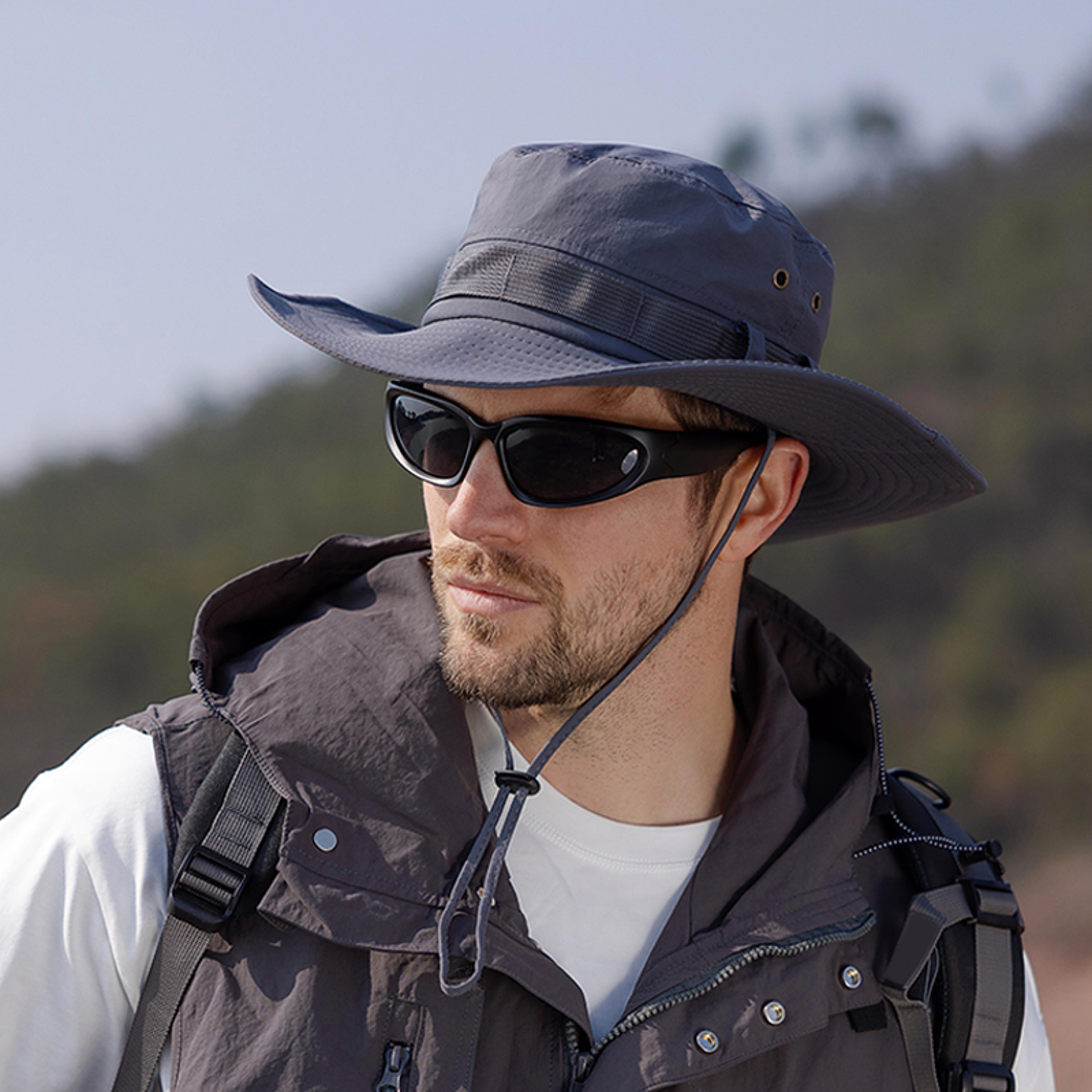 breathable wide brim sun protection hat for fishing, beach and outdoor travel