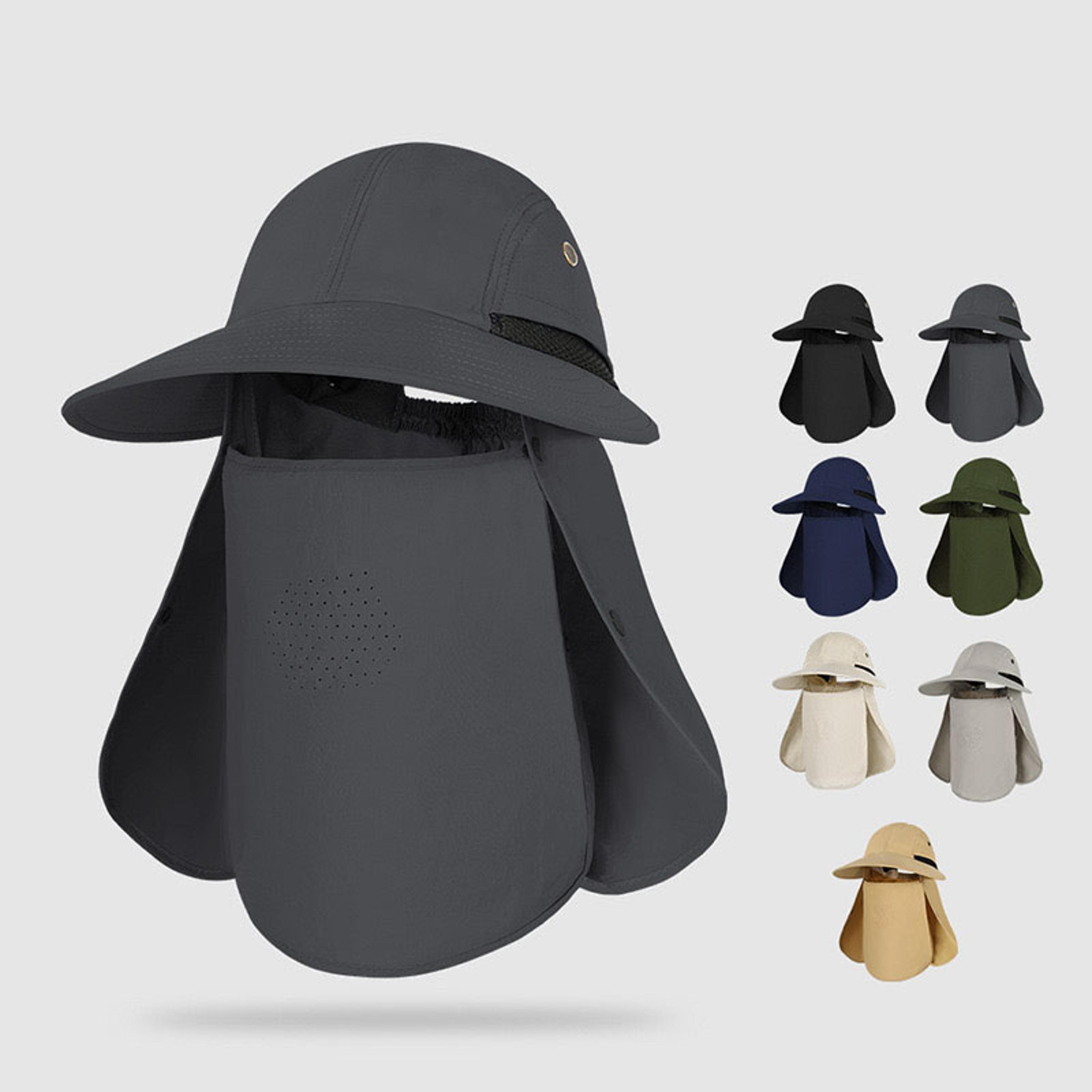 wide brim sun hat with neck protection for fishing camping and hiking