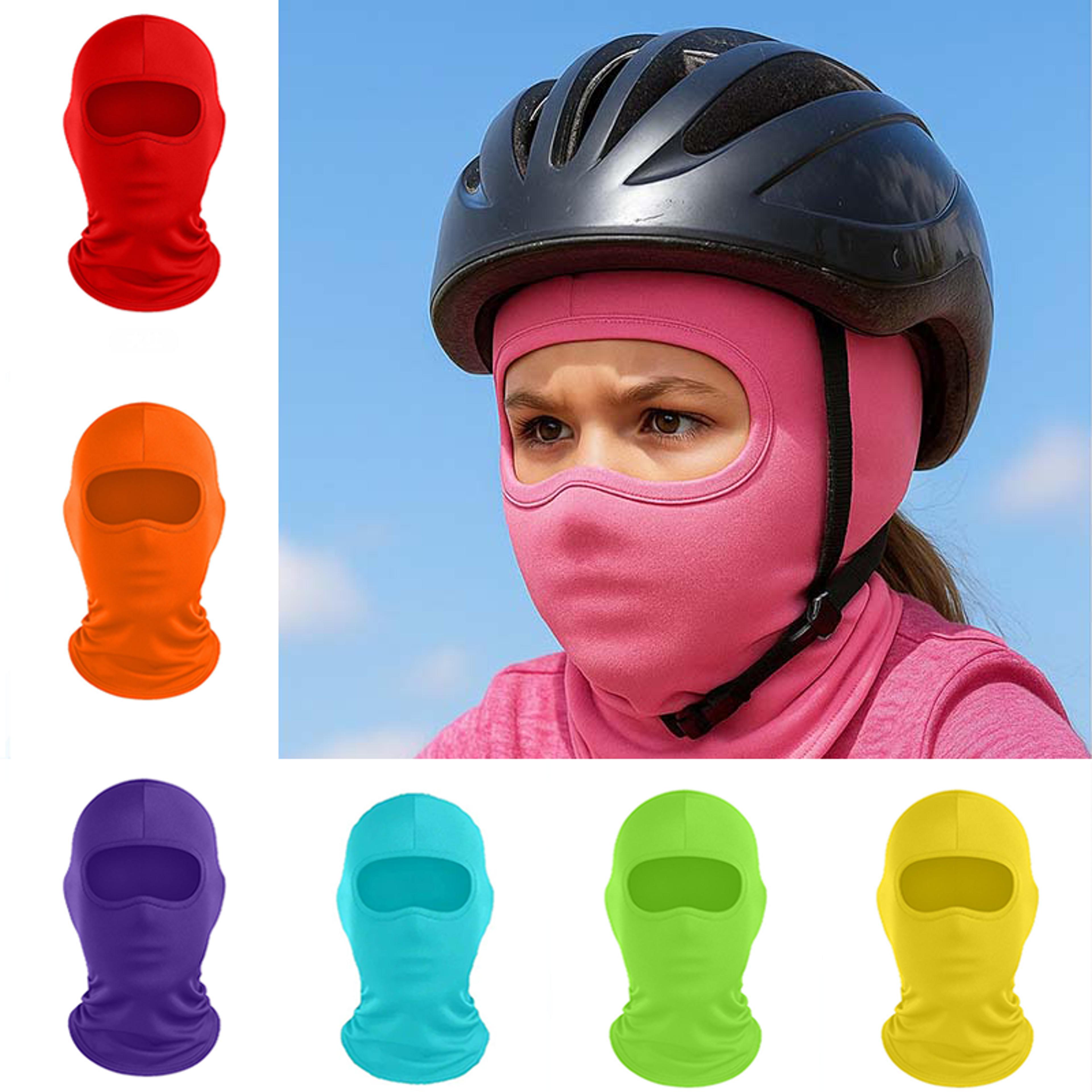 kids ice silk balaclava sun protection mask for summer outdoor play