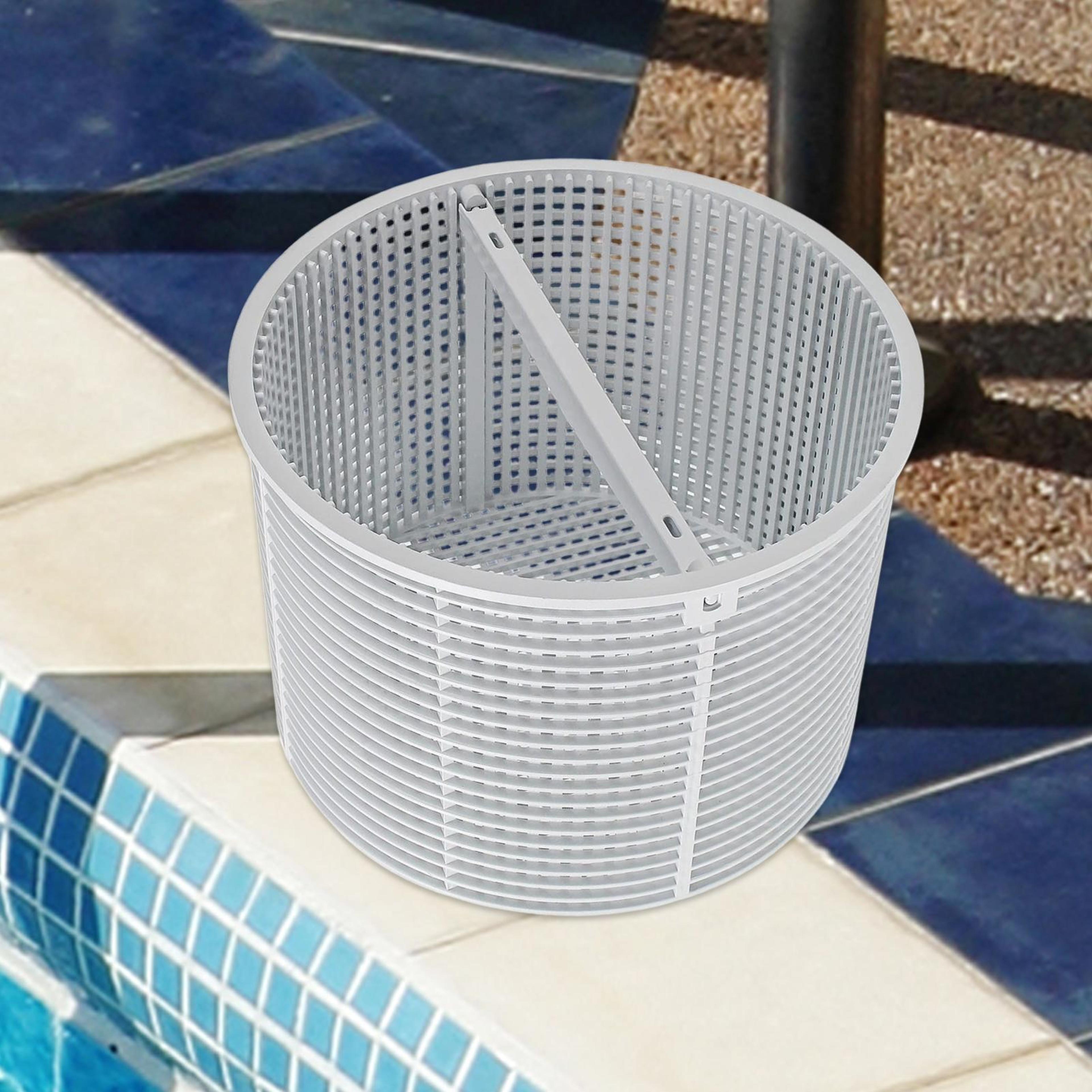 pool skimmer basket for leaves and debris removal