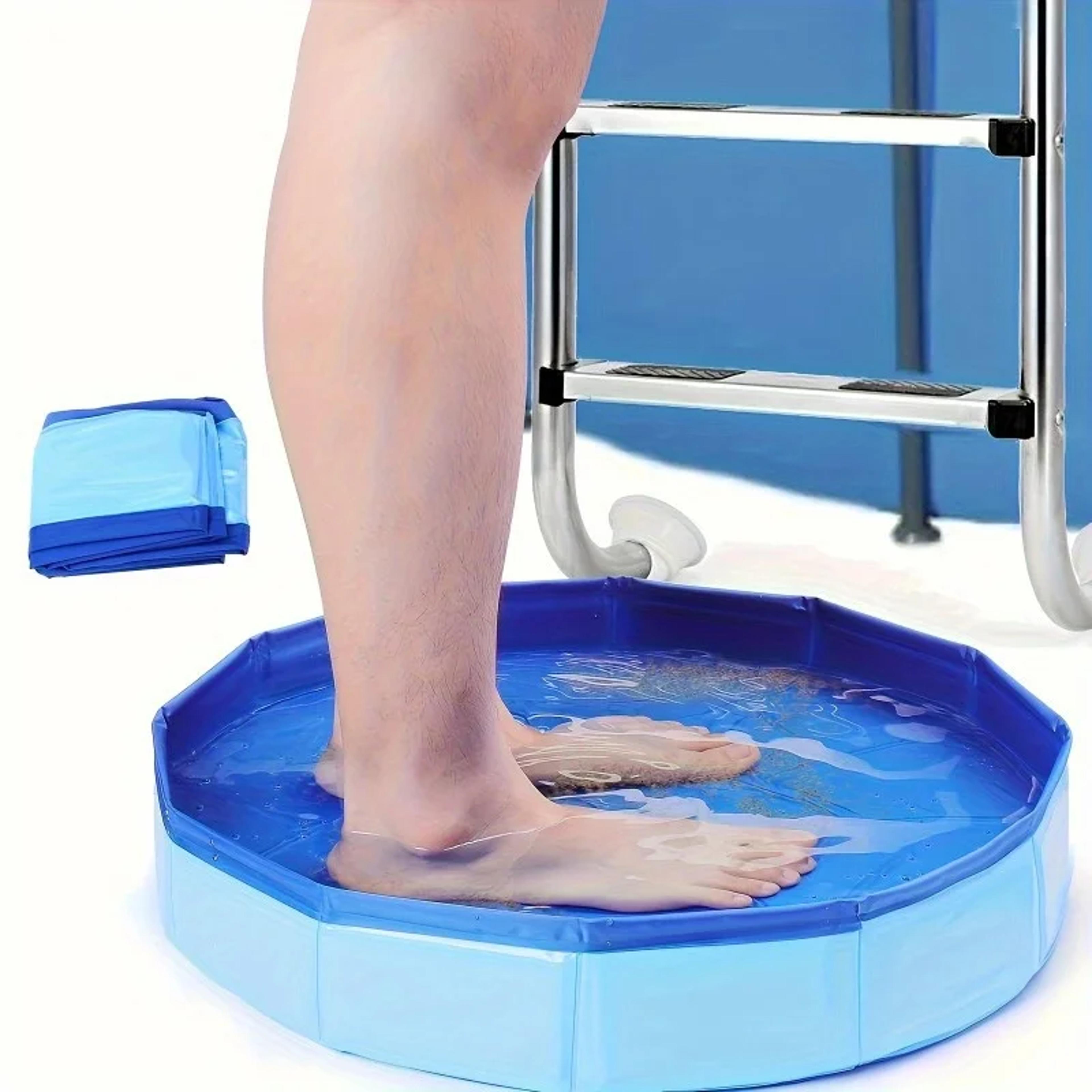 portable pool foot bath foldable pvc foot rinse tray