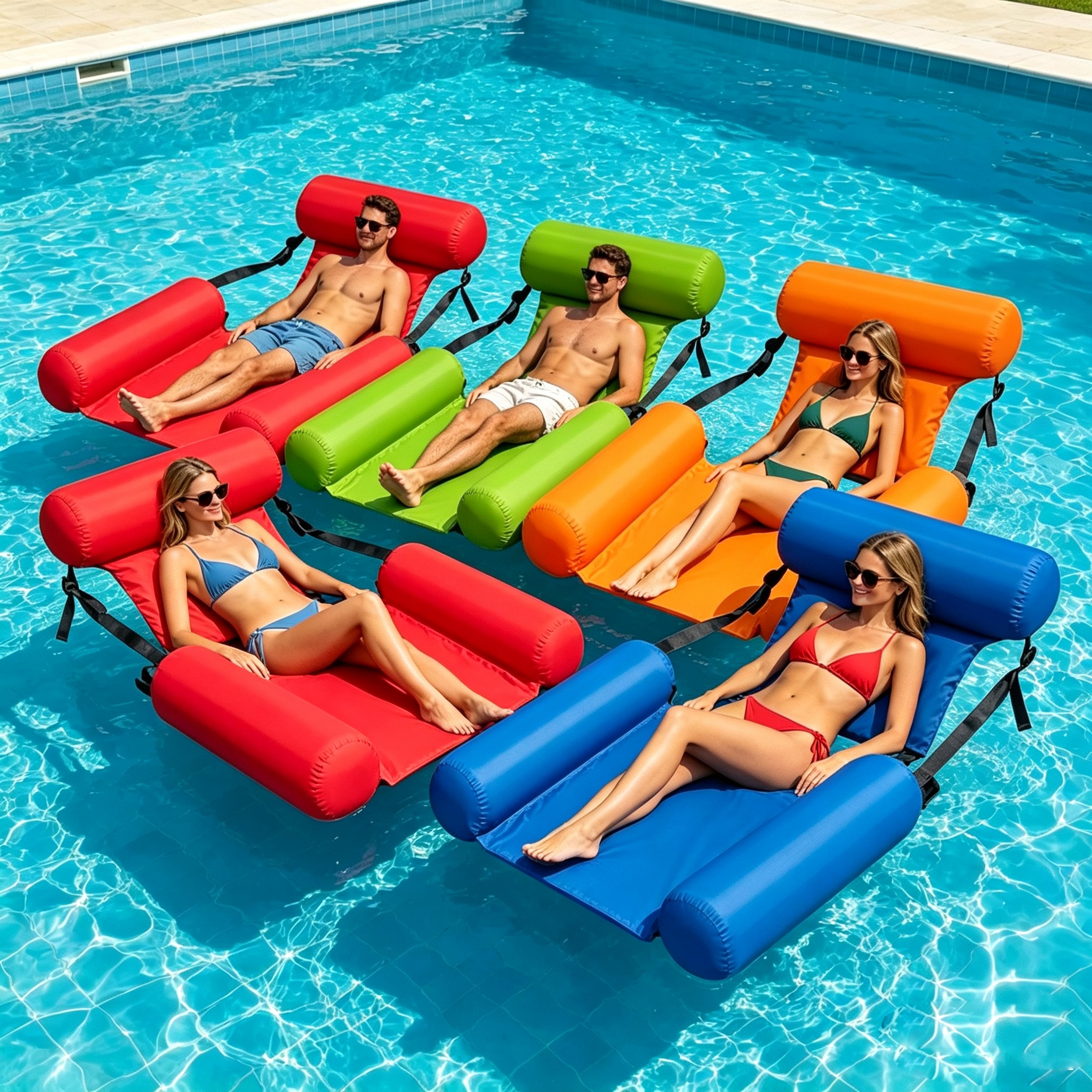 foldable water hammock inflatable pool float lounger