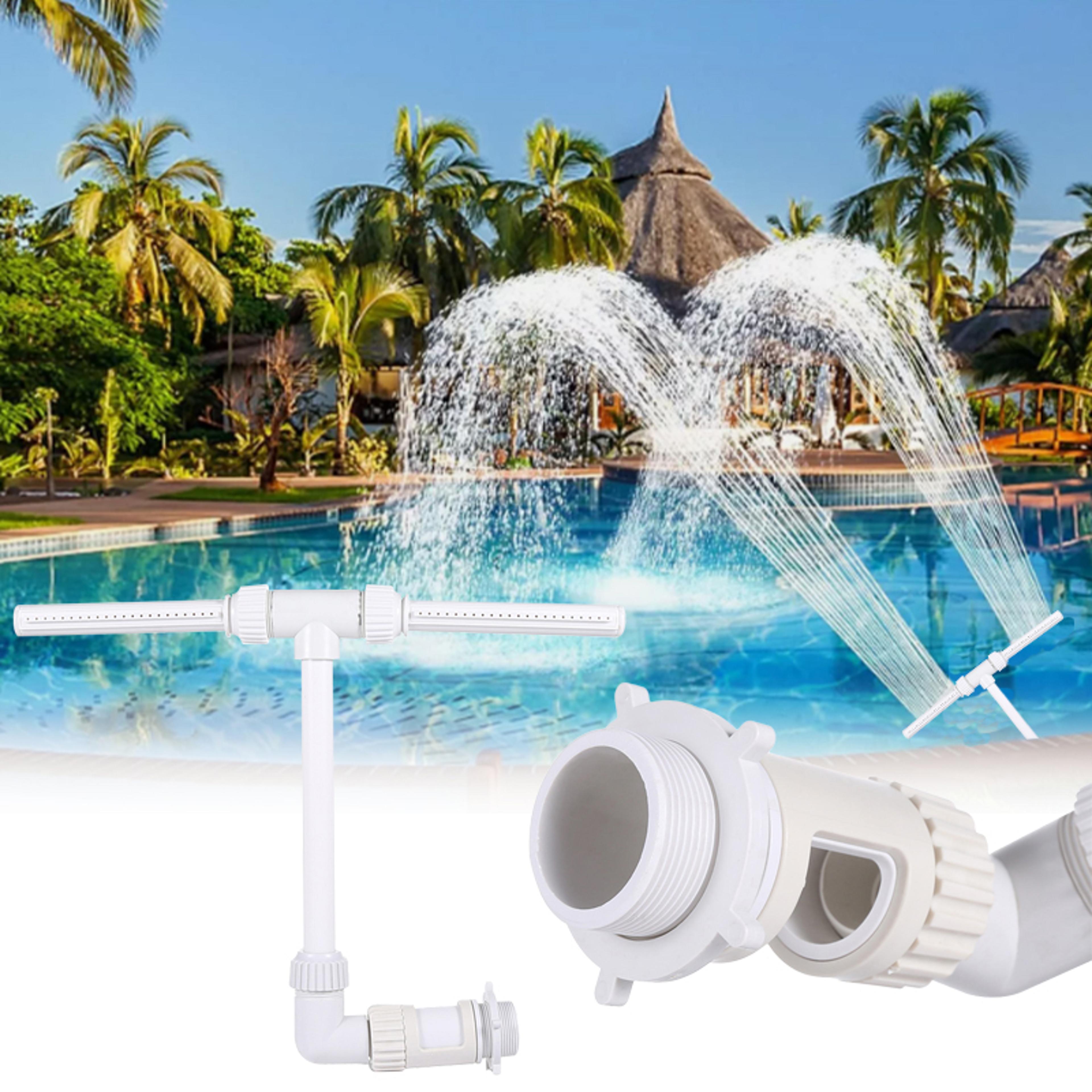 adjustable dual spray pool fountain for swimming pools