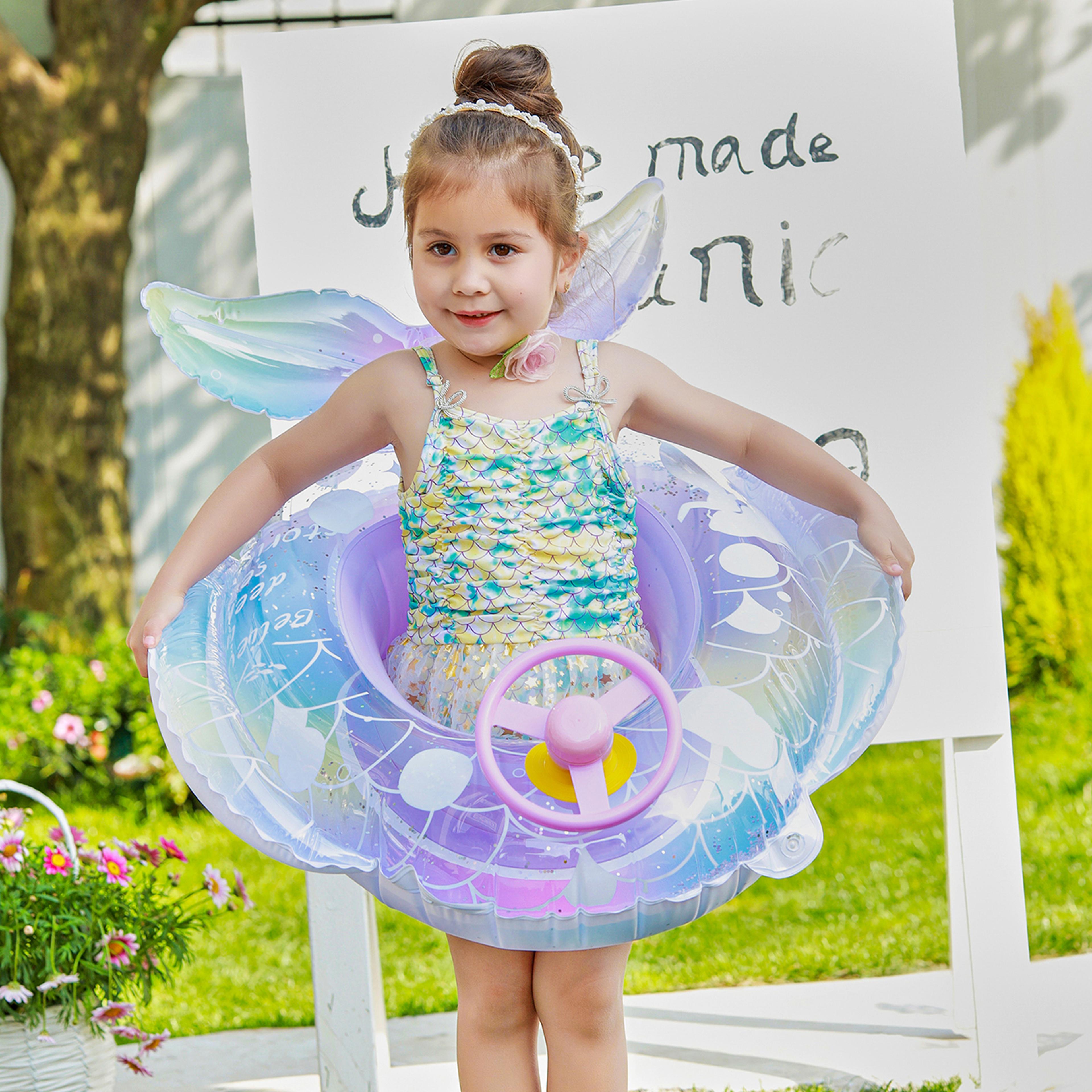 mermaid toddler pool float inflatable swim floatie