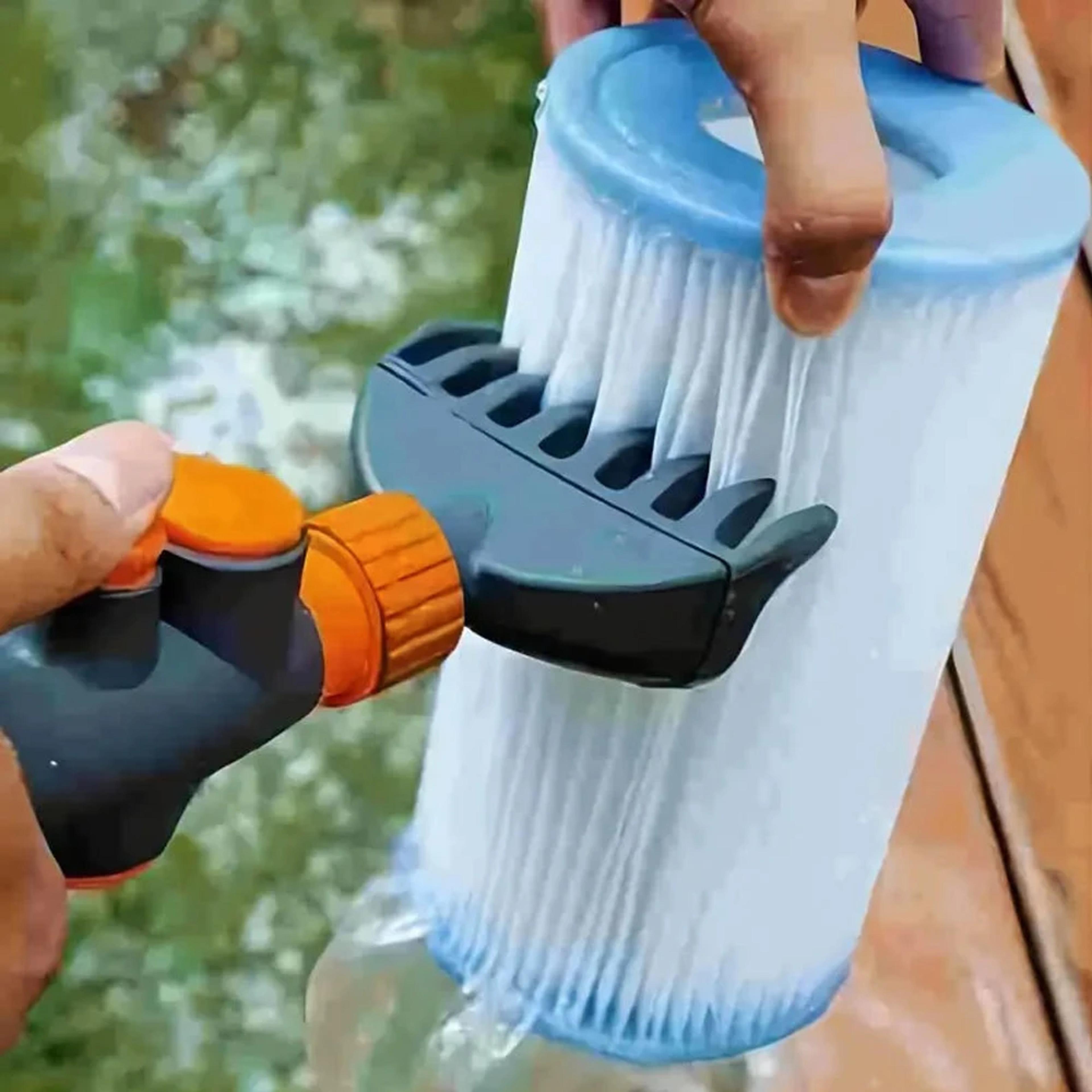 handheld pool cartridge filter cleaner hose attachment for hot tubs and spas