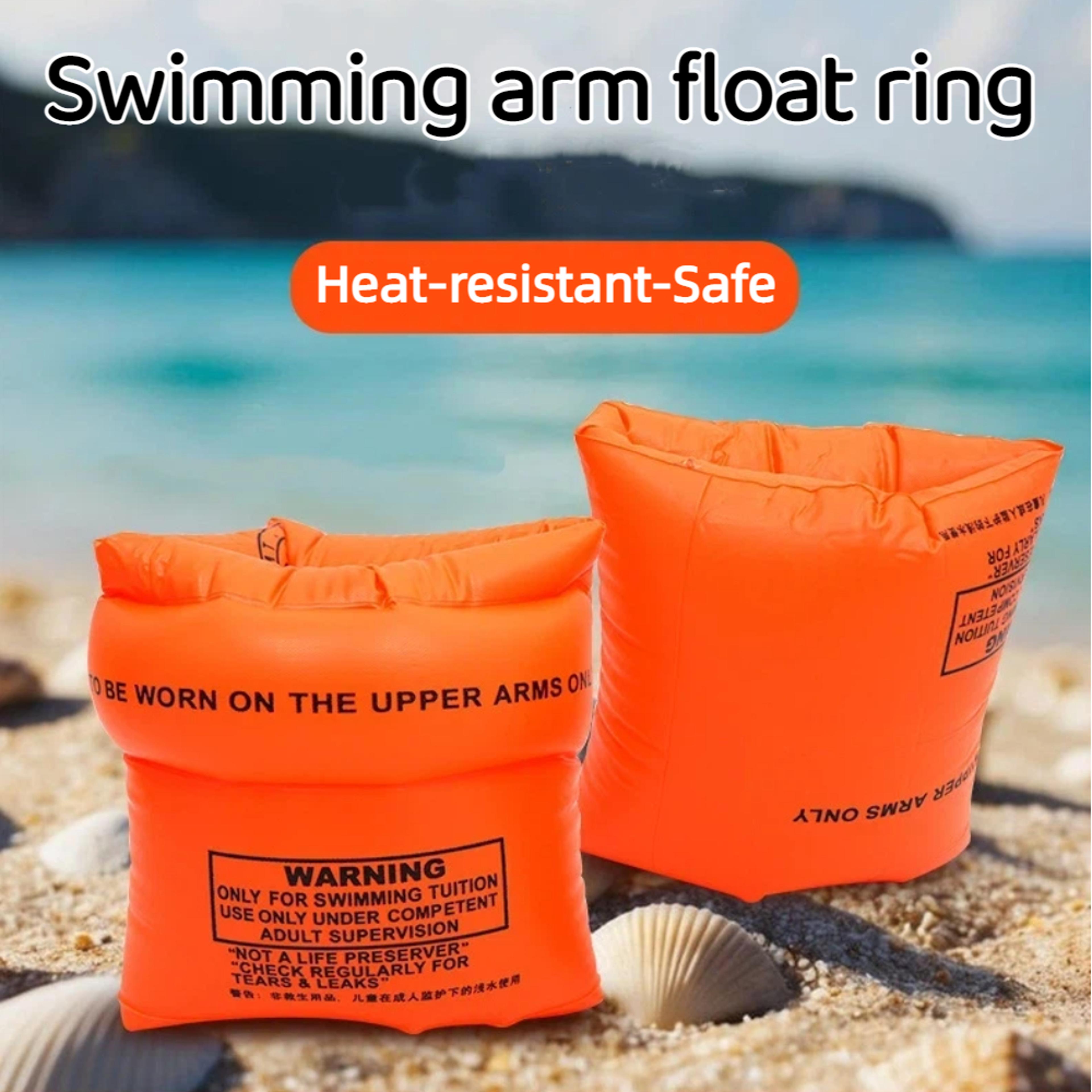 inflatable swim arm bands with cartoon print for kids and adults