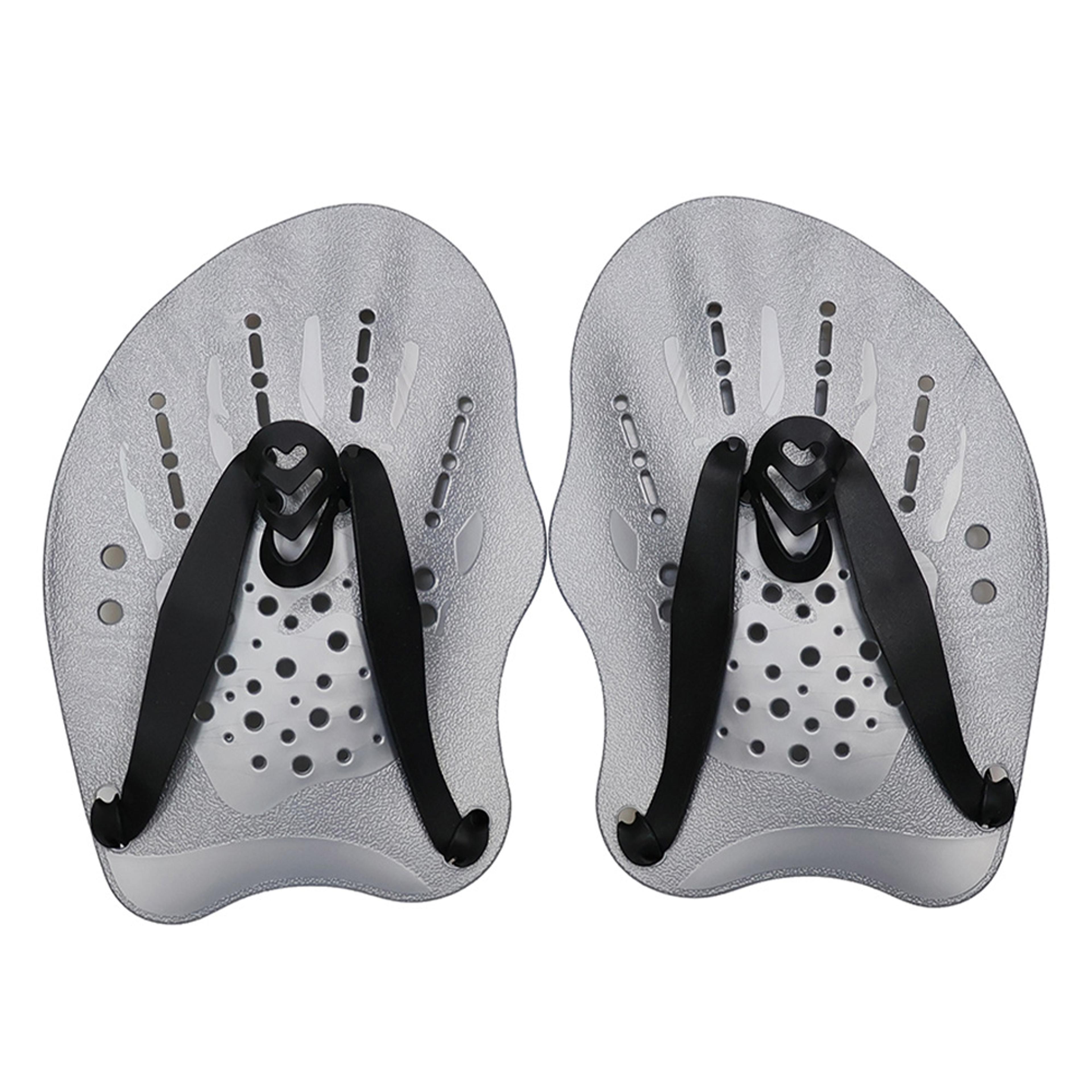 adjustable swimming hand paddles webbed swim gloves for training & snorkeling