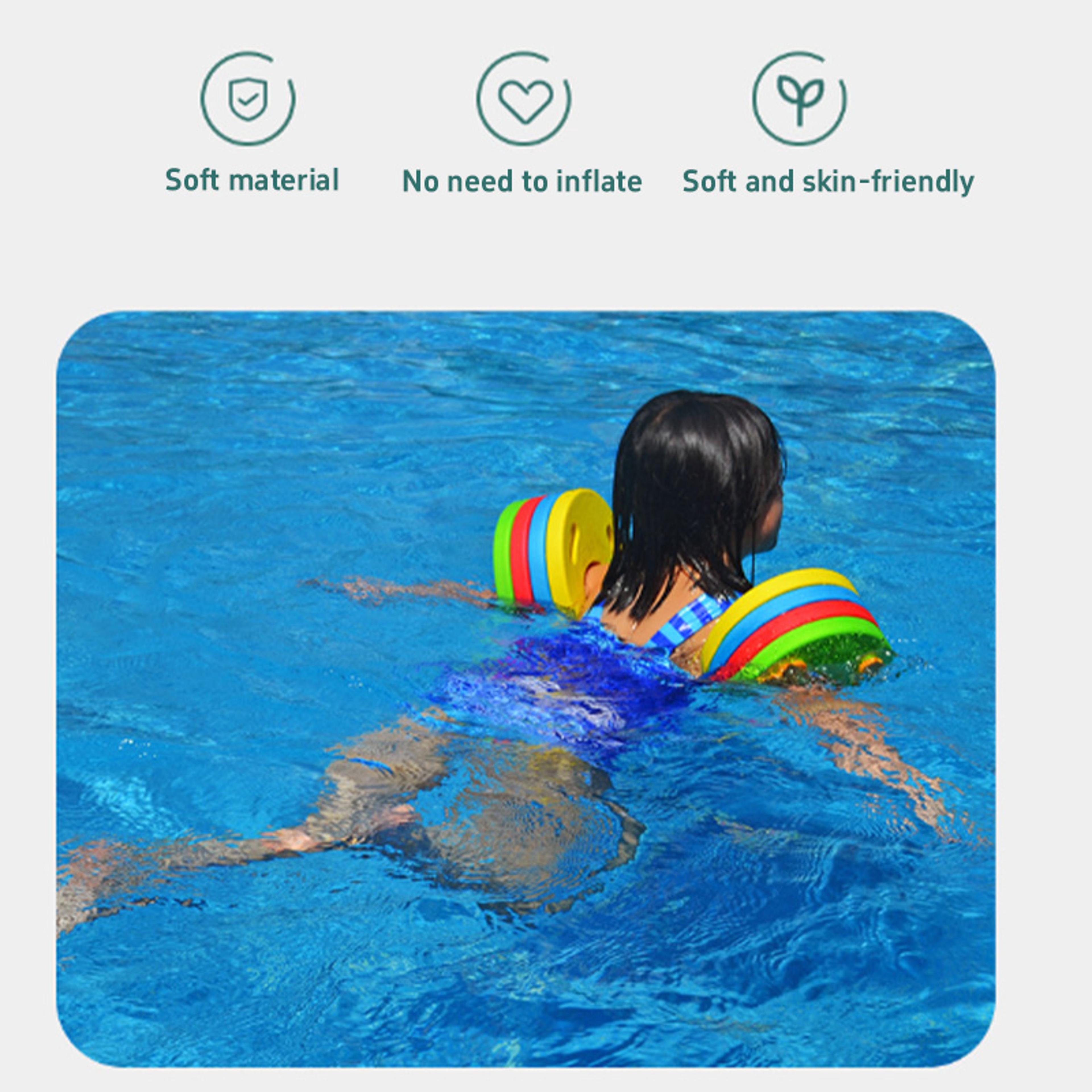 kids swim arm bands inflatable water wings swimming floaties for toddlers buoyancy aid discs