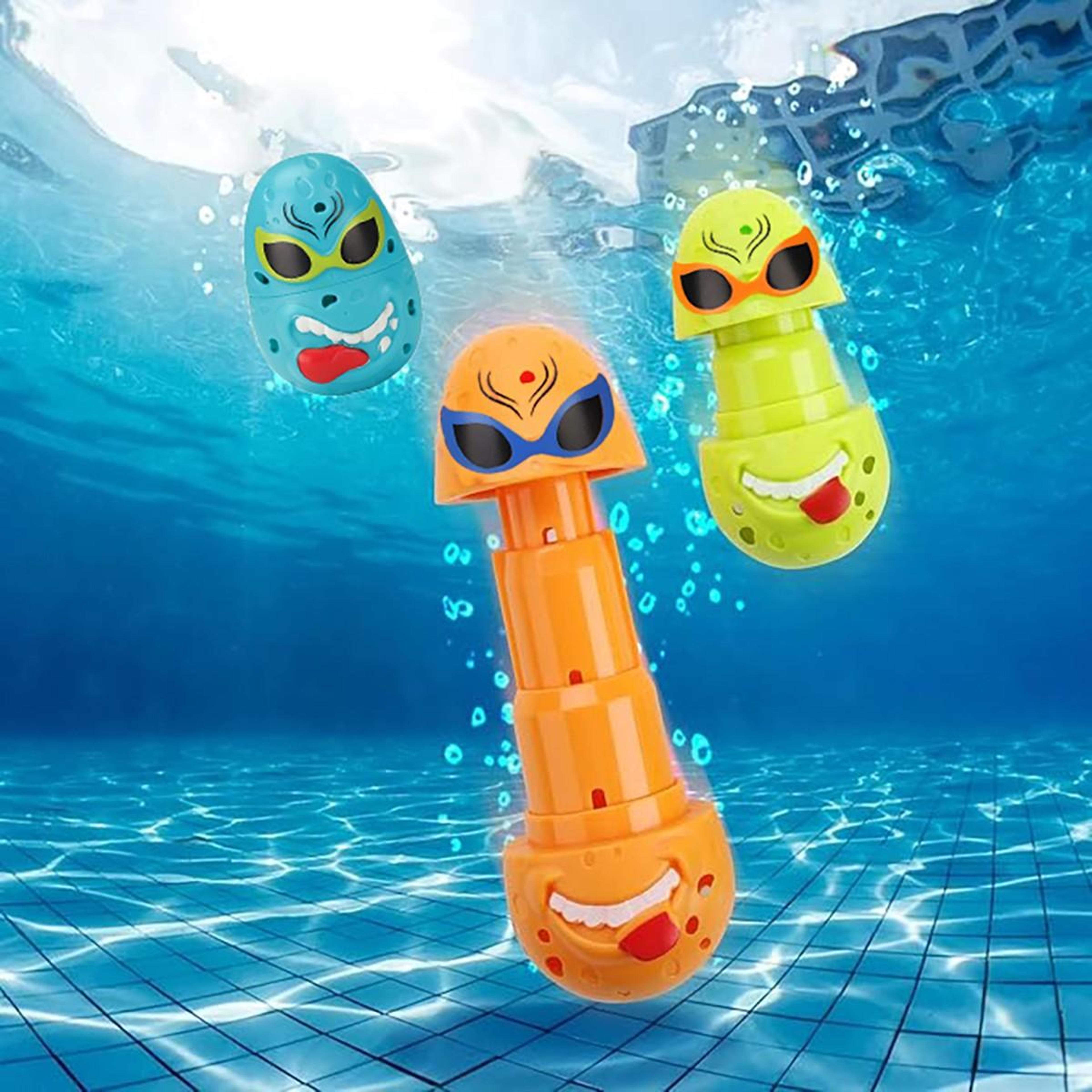 dive eggs pool toys for swimming training, kids pool party favors & underwater diving game set