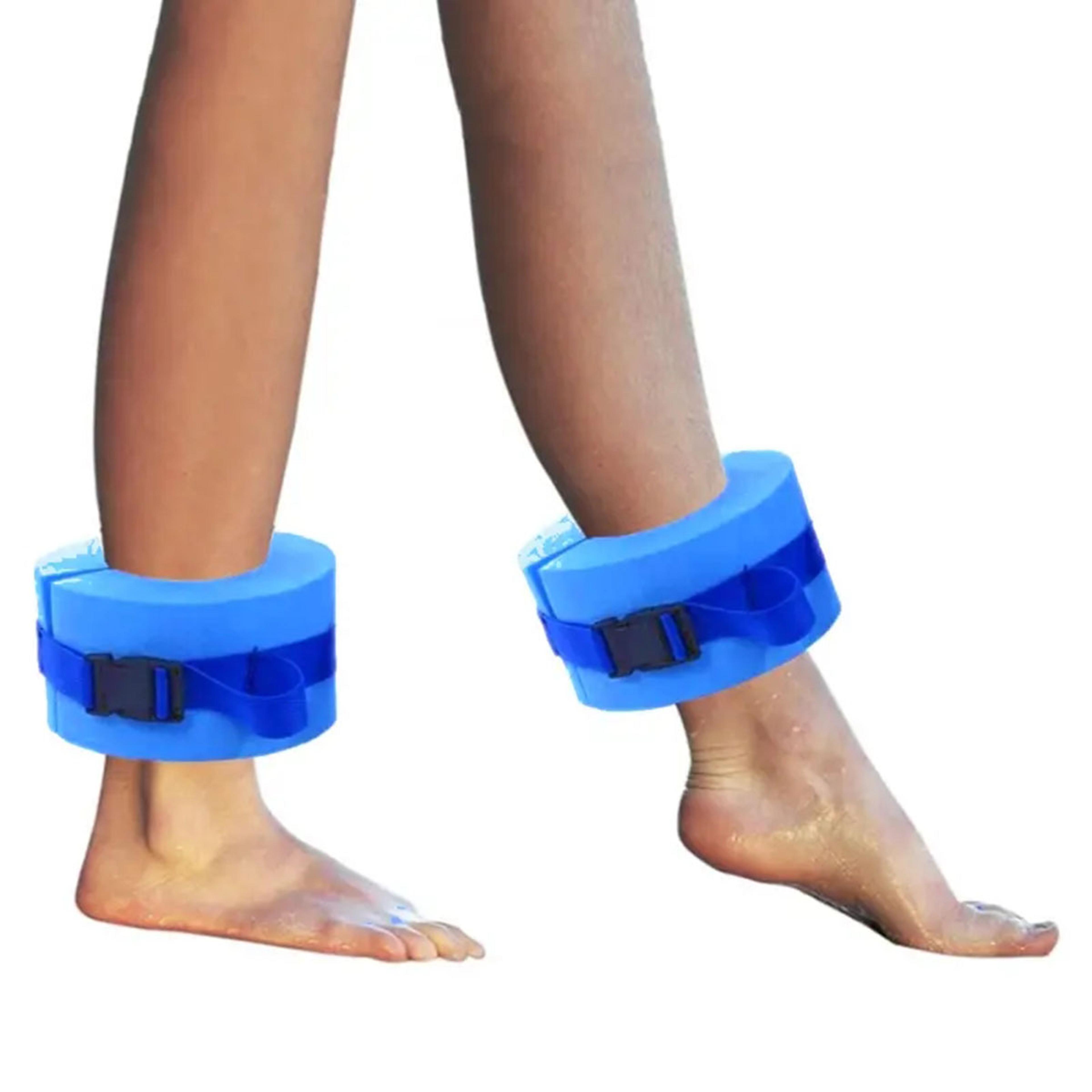 foam swim training ankle and arm floats with quick release buckle