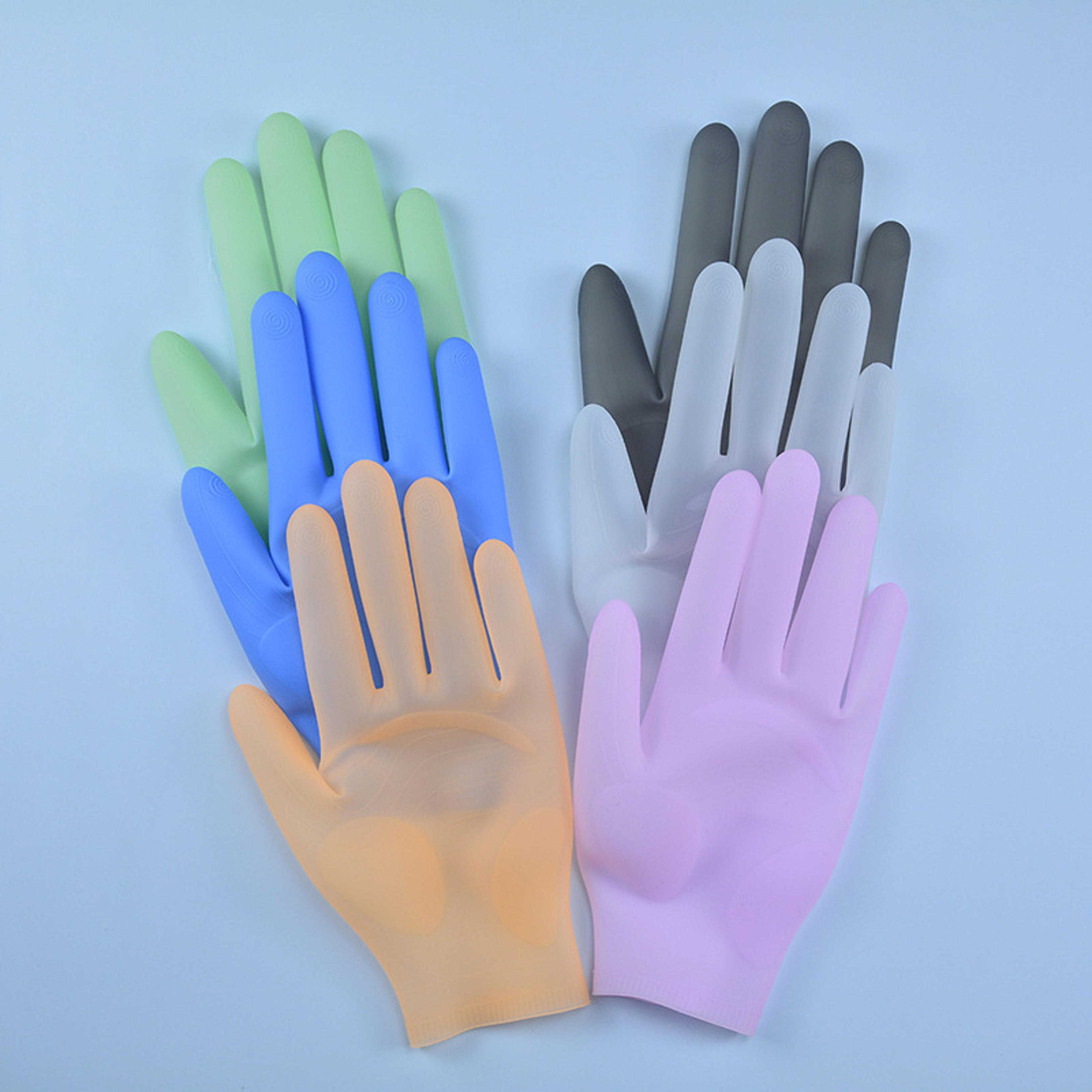 heat resistant silicone dishwashing gloves reusable cleaning & waterproof kitchen gloves
