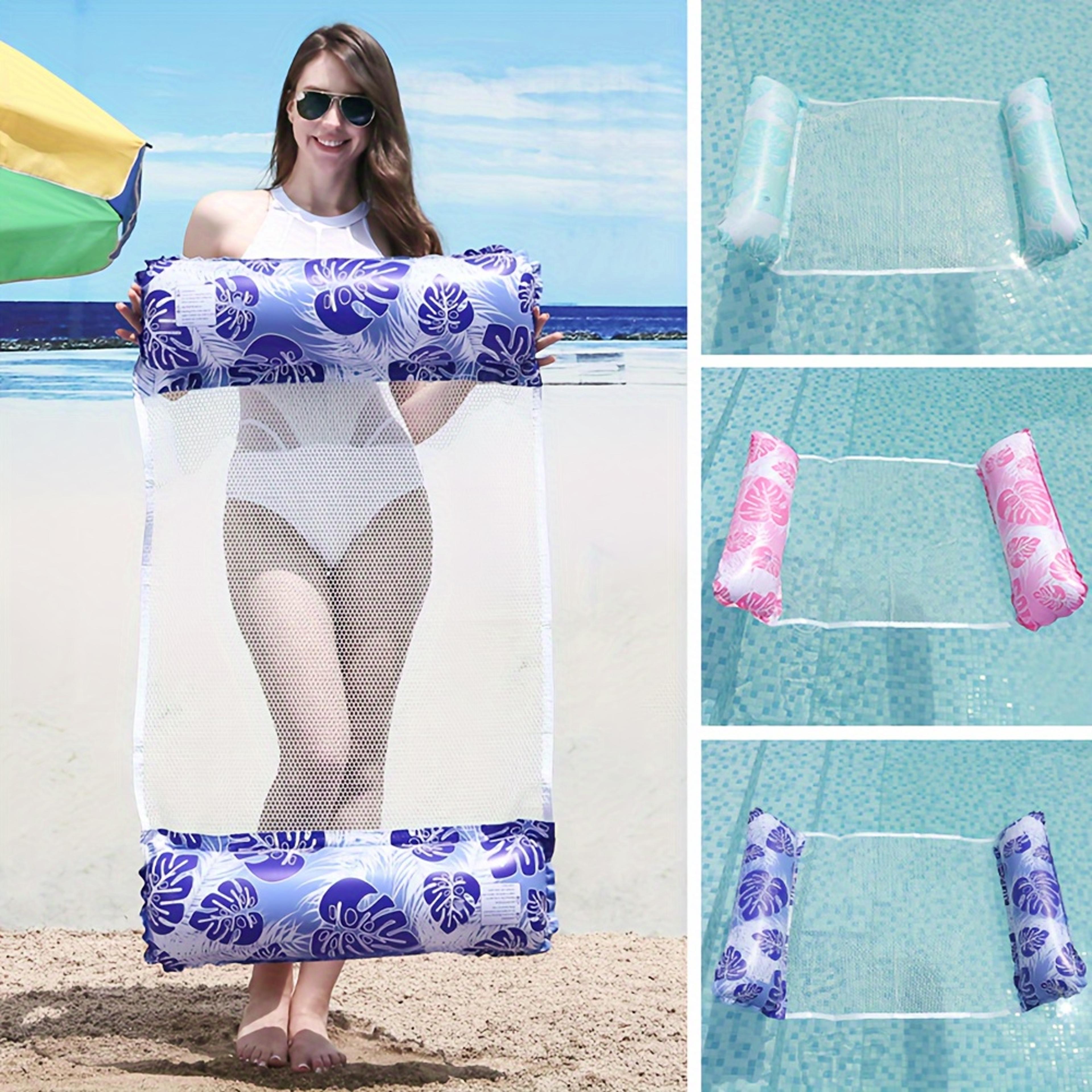 inflatable pool hammock water lounger float chair for adults