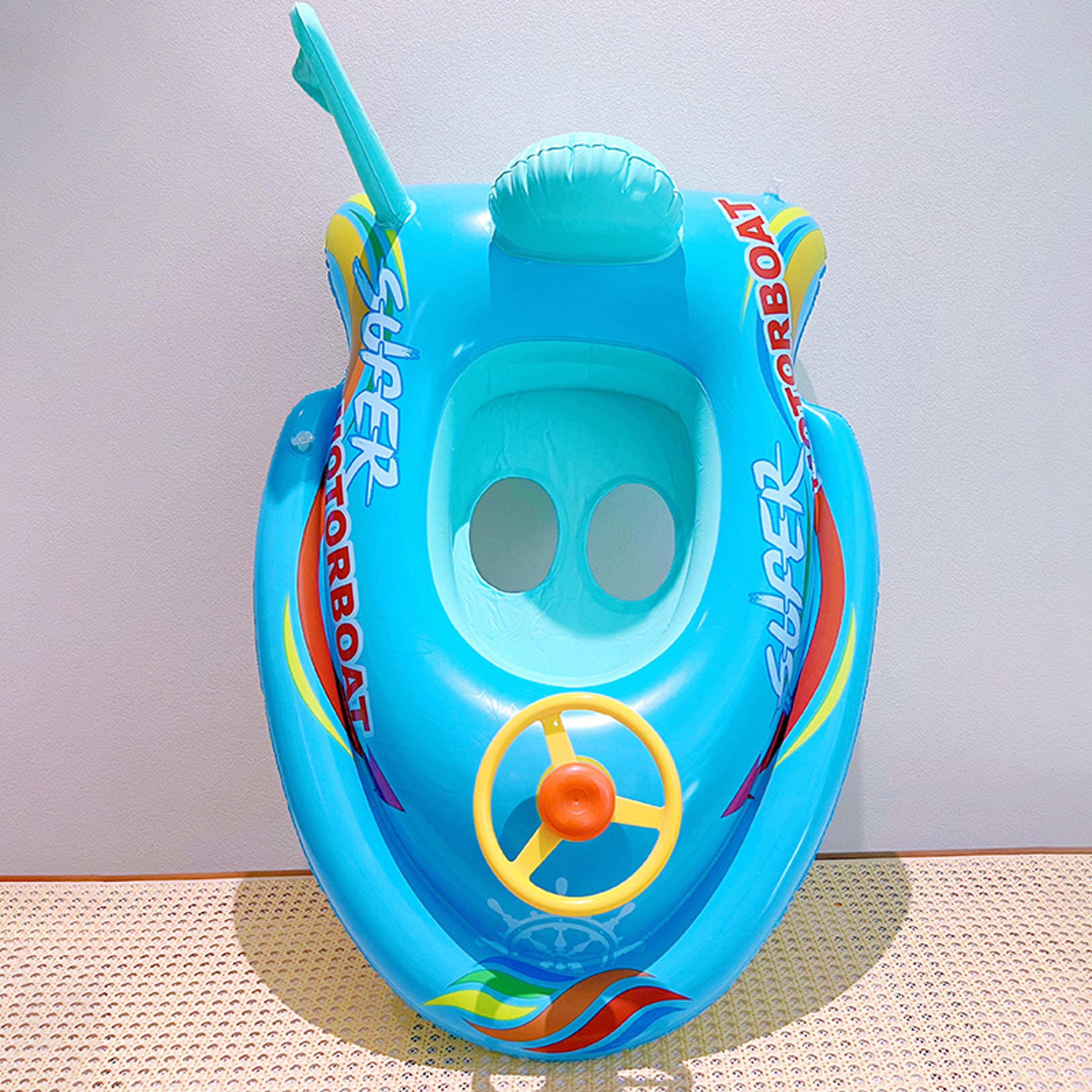 baby pool float seat ring with steering wheel for toddlers
