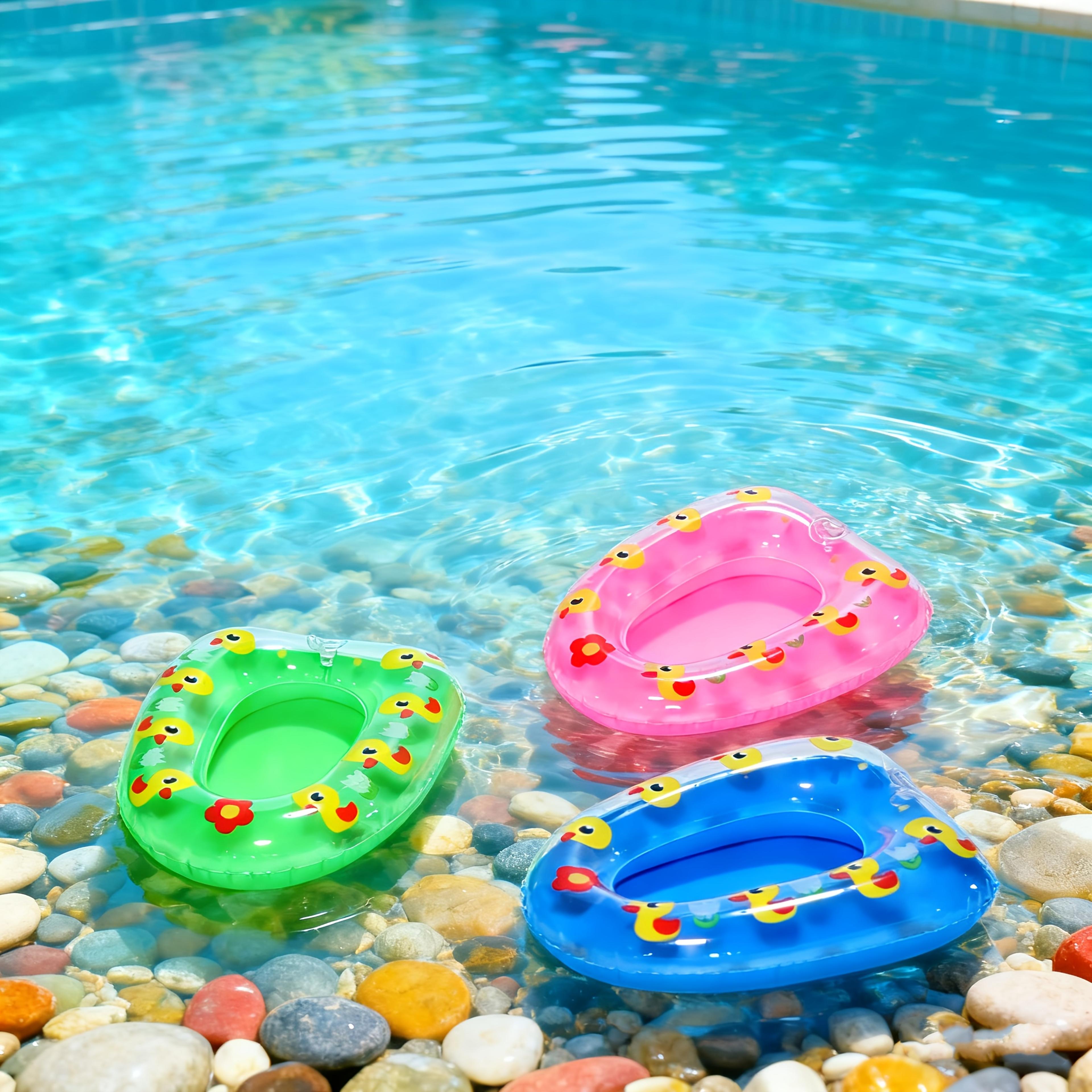 duck pattern inflatable pet boat set aquarium pet toys turtle tank decor floating water toys