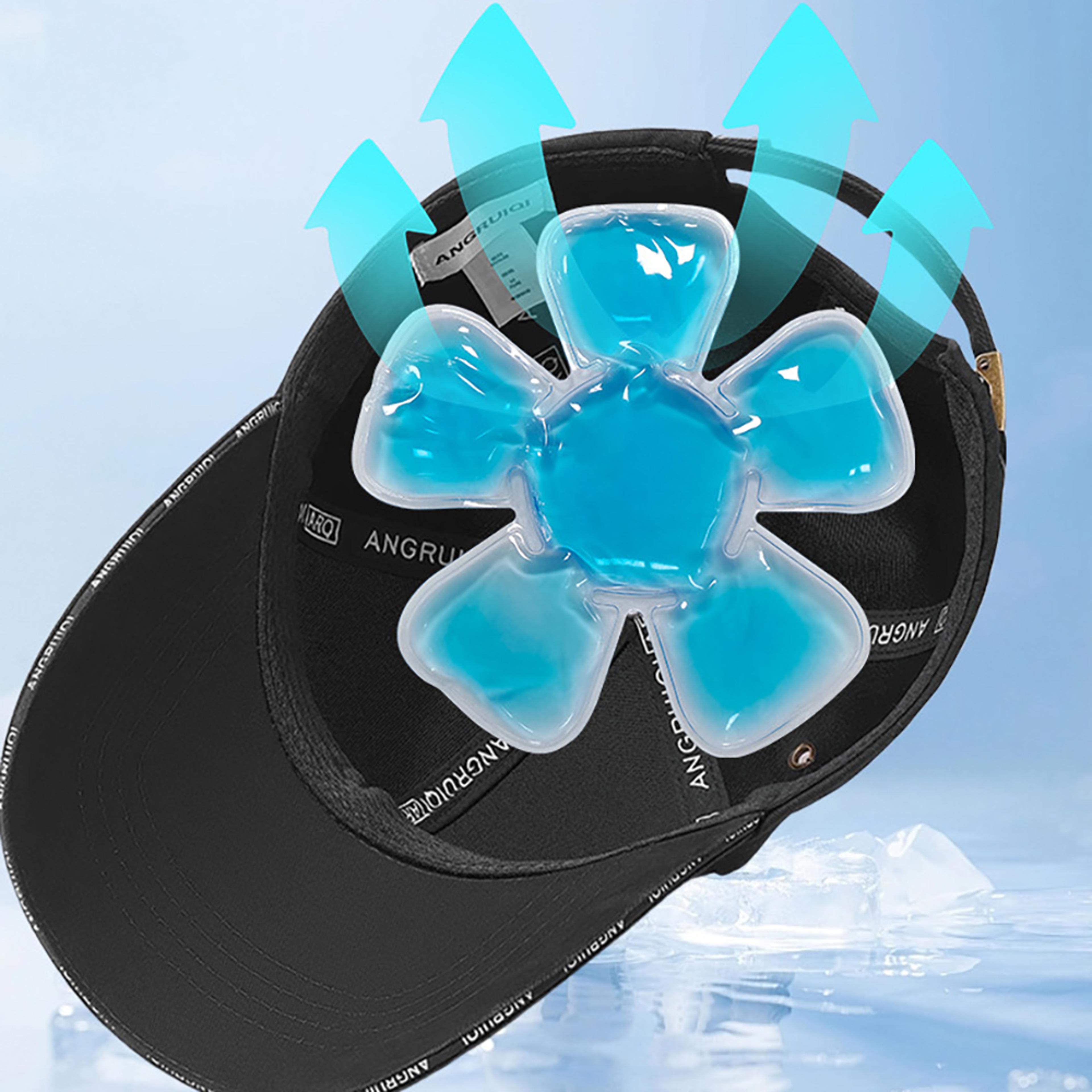 reusable cooling gel helmet pad adjustable ice pack hat liner for outdoor sports and hiking