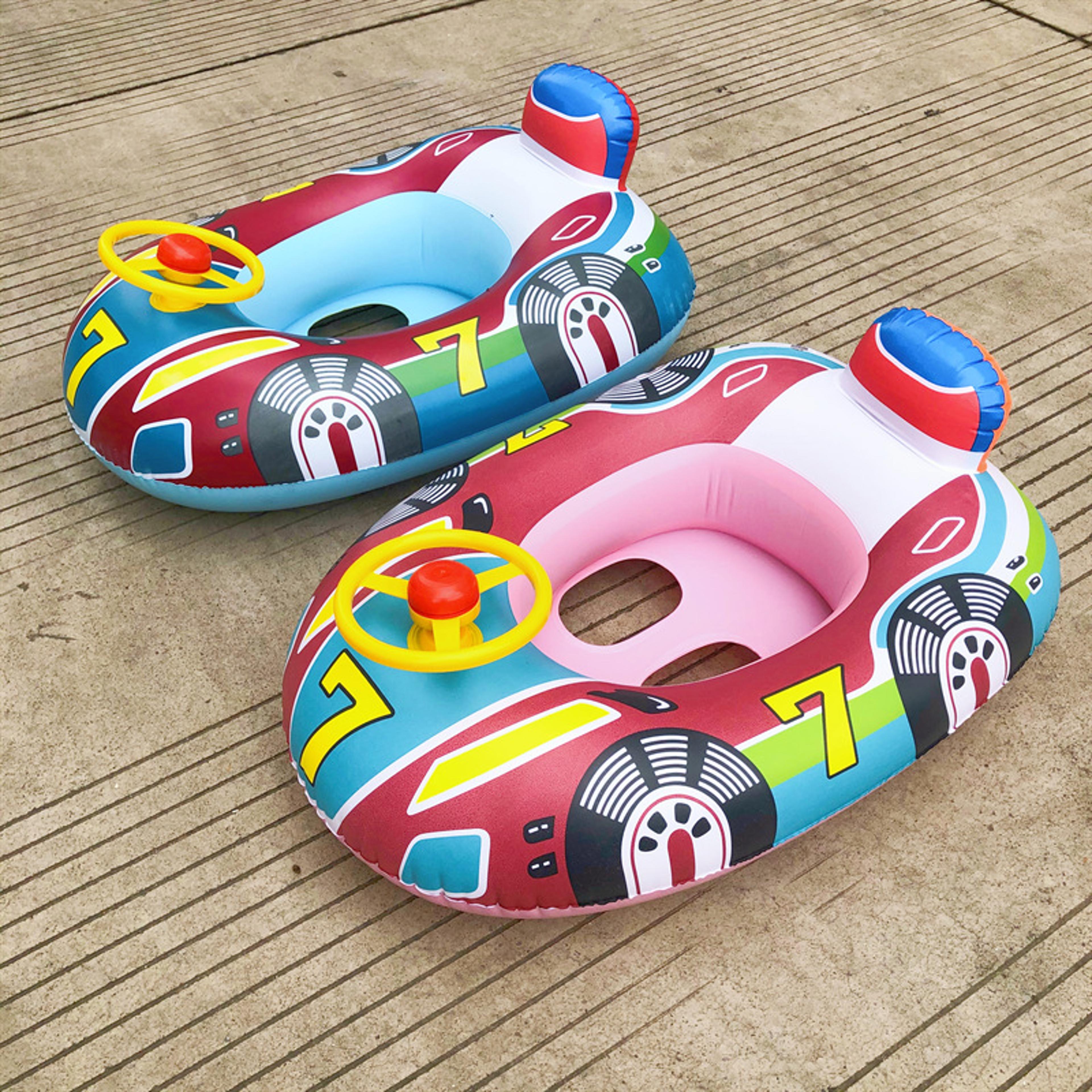 car shape baby swimming float seat toddler swim ring pool water ride on float