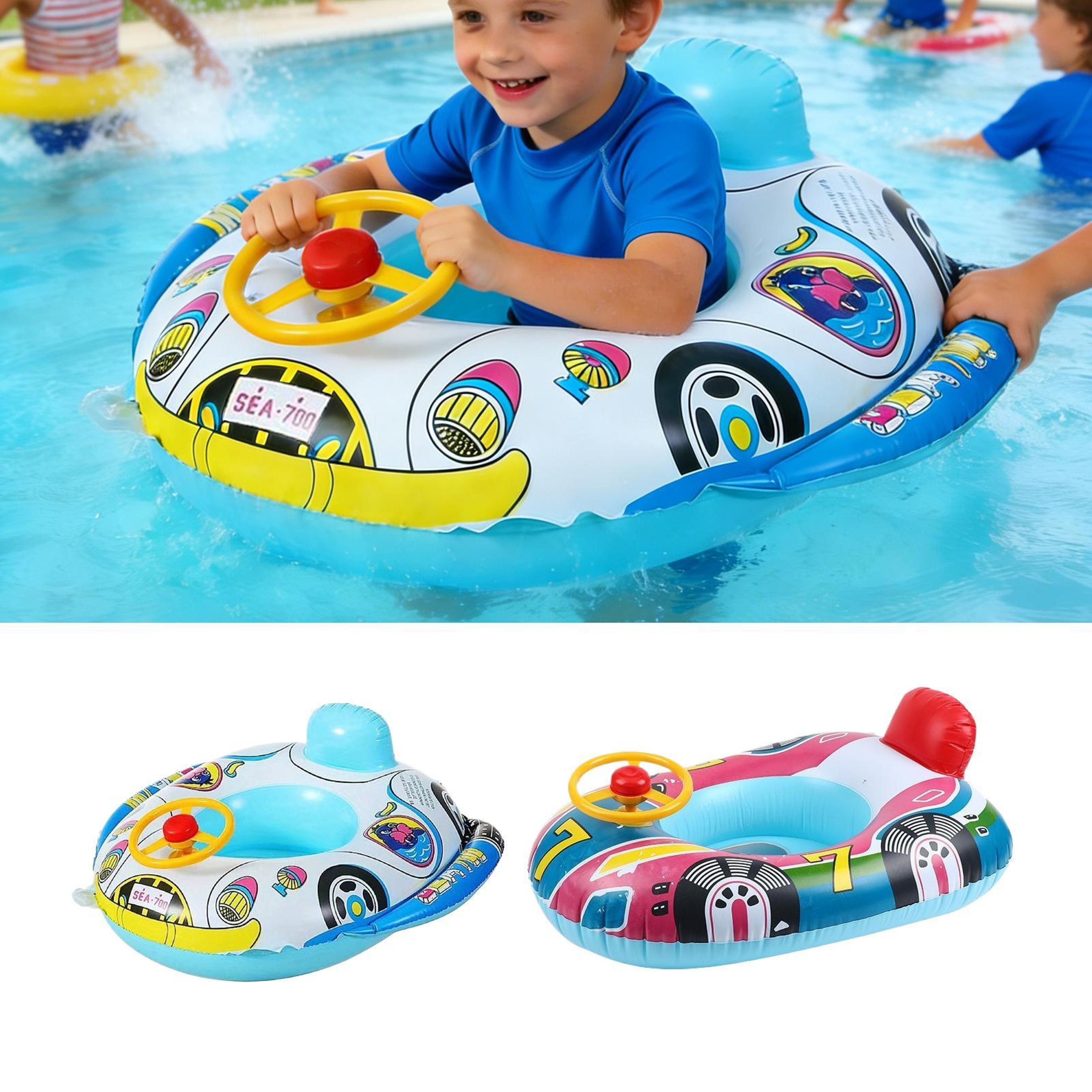 steering wheel baby pool float inflatable infant swim ring for toddlers